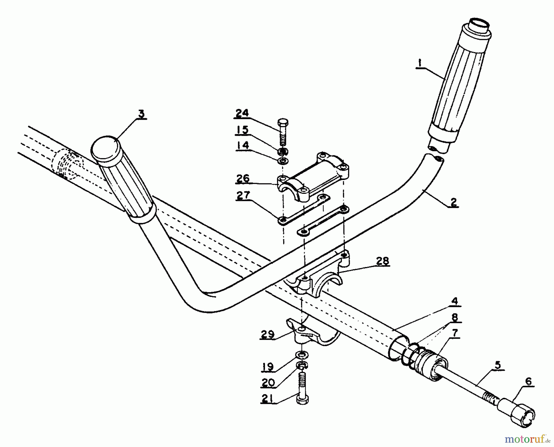  Echo Trimmer, Faden / Bürste SRM-202DA - Echo String Trimmer Handle