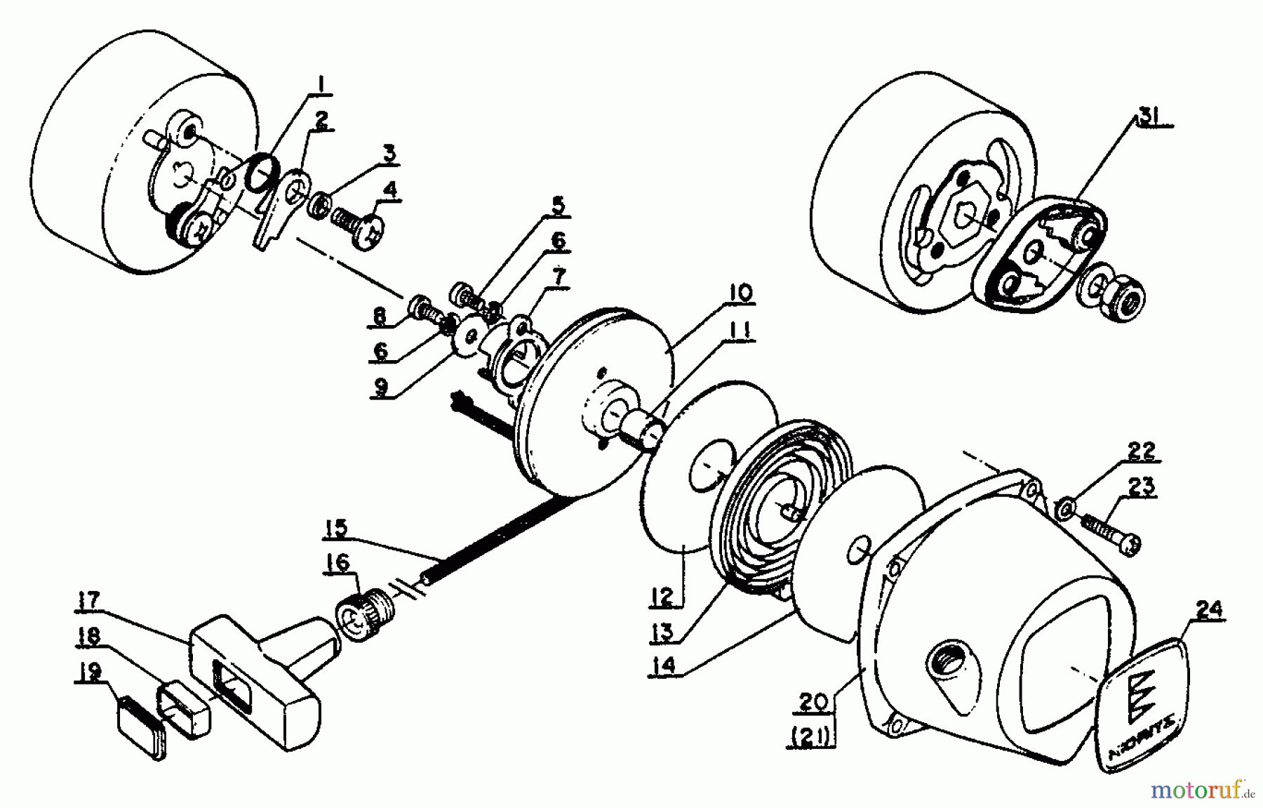  Echo Trimmer, Faden / Bürste SRM-202F - Echo String Trimmer Starter