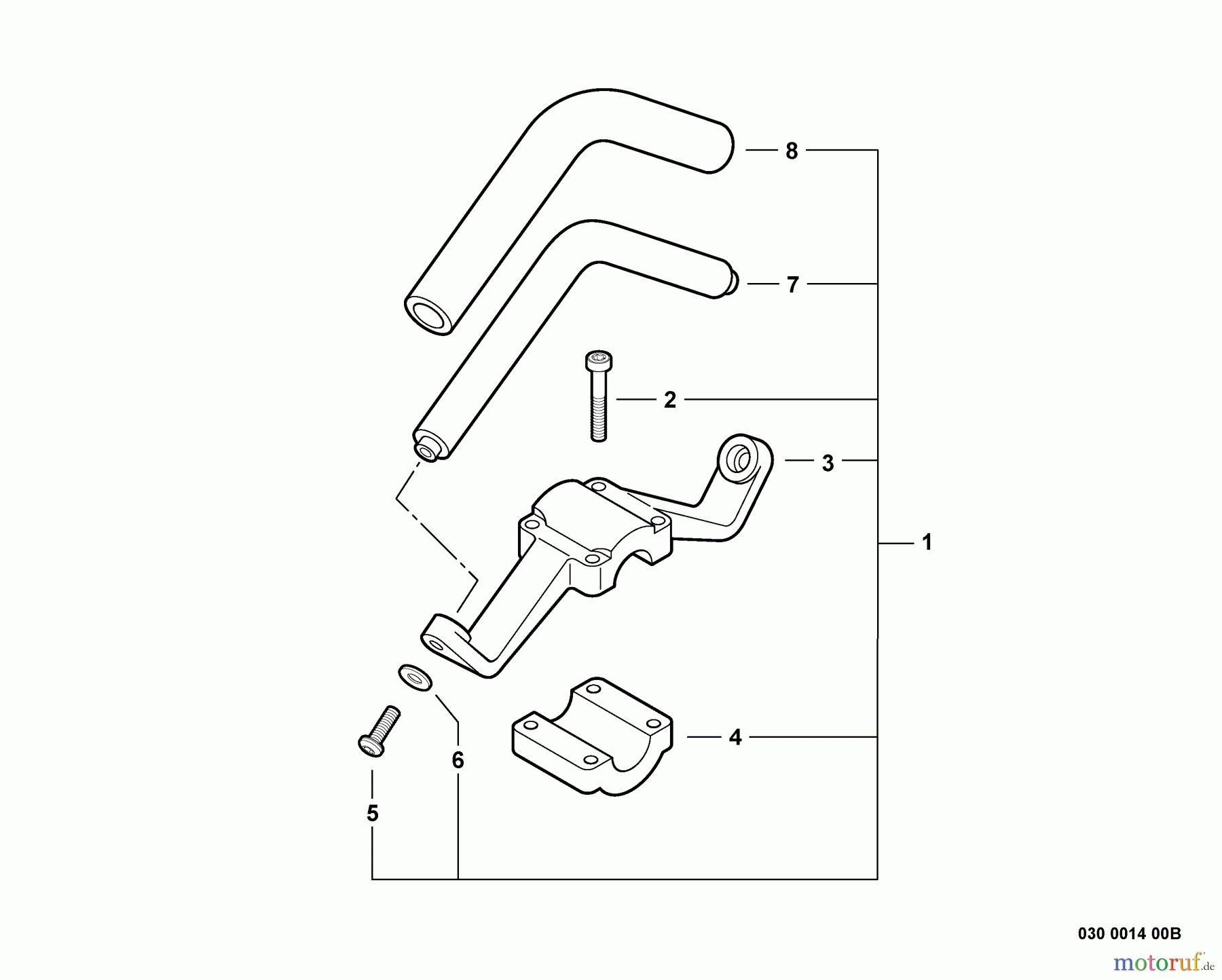  Echo Trimmer, Faden / Bürste SRM-225SB - Echo String Trimmer, S/N: S79513001001 - S79513999999 Front Handle