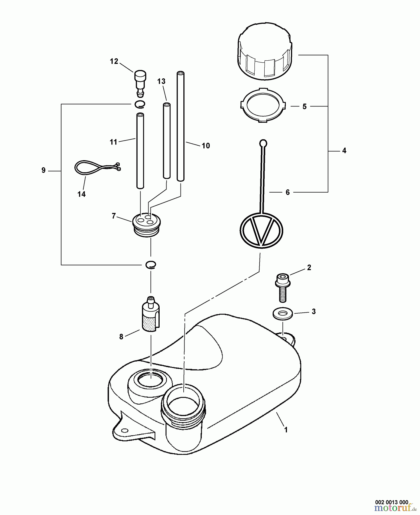  Echo Bläser / Sauger / Häcksler / Mulchgeräte	 PB-265L - Echo Back Pack Blower, S/N: 09001001 - 09999999 Fuel System