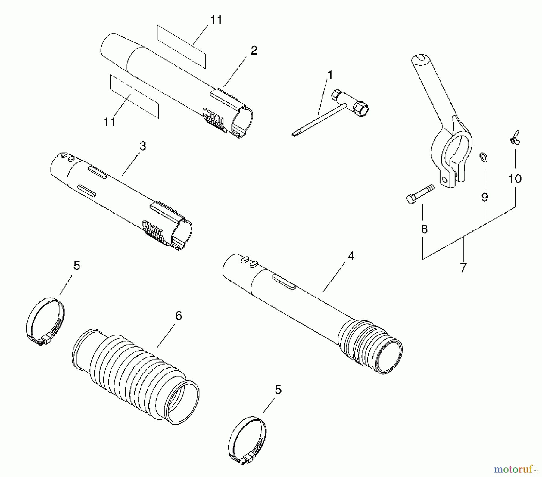  Echo Bläser / Sauger / Häcksler / Mulchgeräte	 PB-265LN - Echo Blower/Vacuums, S/N: P38426001001 - P38426999999 Blower Tubes, Handle, Tools