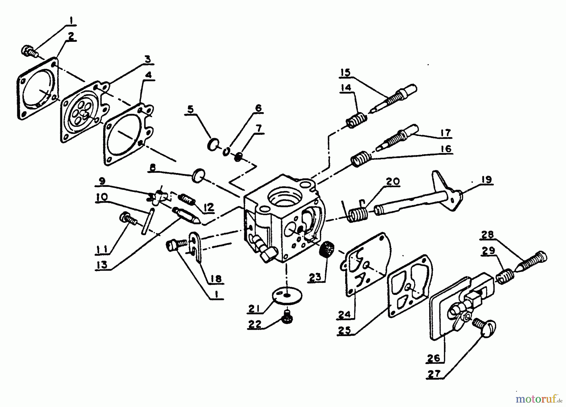 Echo Bläser / Sauger / Häcksler / Mulchgeräte PB-300E - Echo Back Pack Blower, S/N 0049617 - 9999999 Carburetor