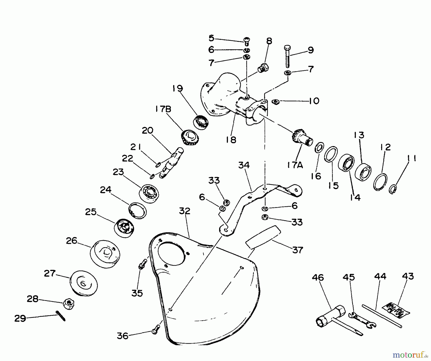  Echo Trimmer, Faden / Bürste SRM-300AE1 - Echo String Trimmer Shield, Gear Case, Tools