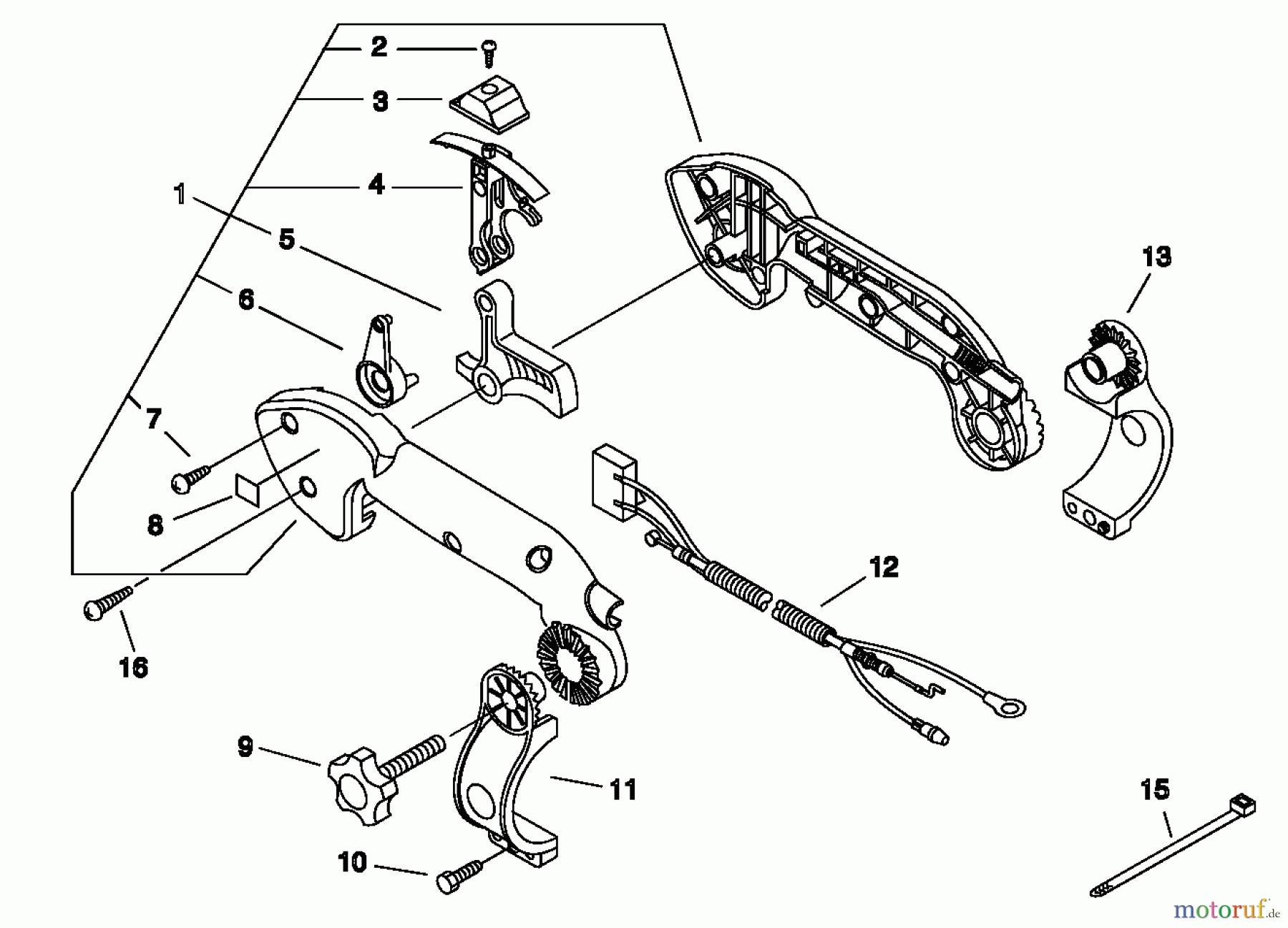  Echo Bläser / Sauger / Häcksler / Mulchgeräte	 PB-500 - Echo Back Pack Blower, S/N: P02837001001 - P02837002000 Throttle