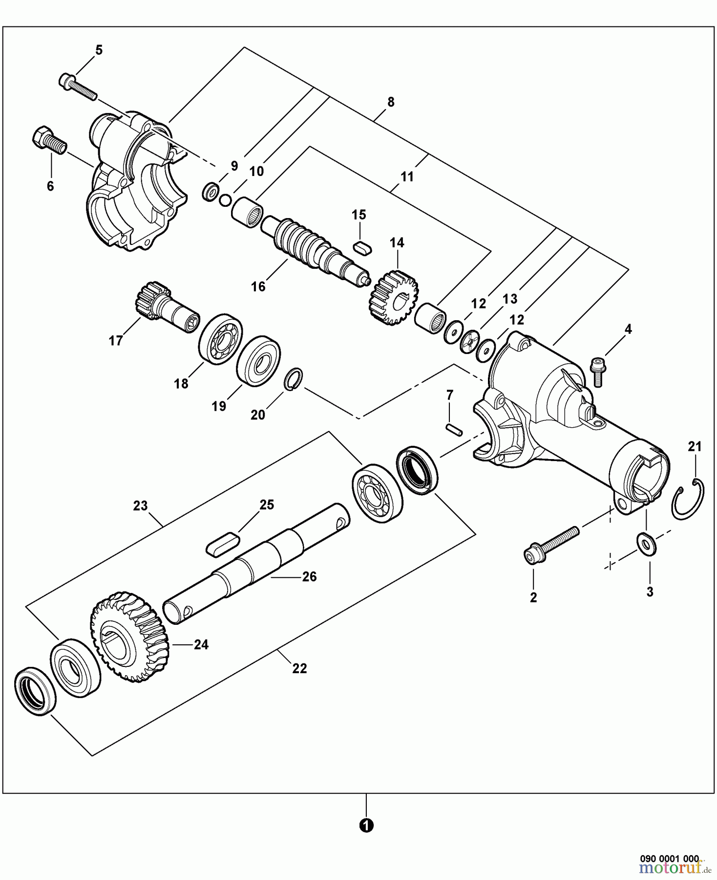  Echo Trimmer Zubehör 99944200513 - Echo Cultivator Attachment Gear Case