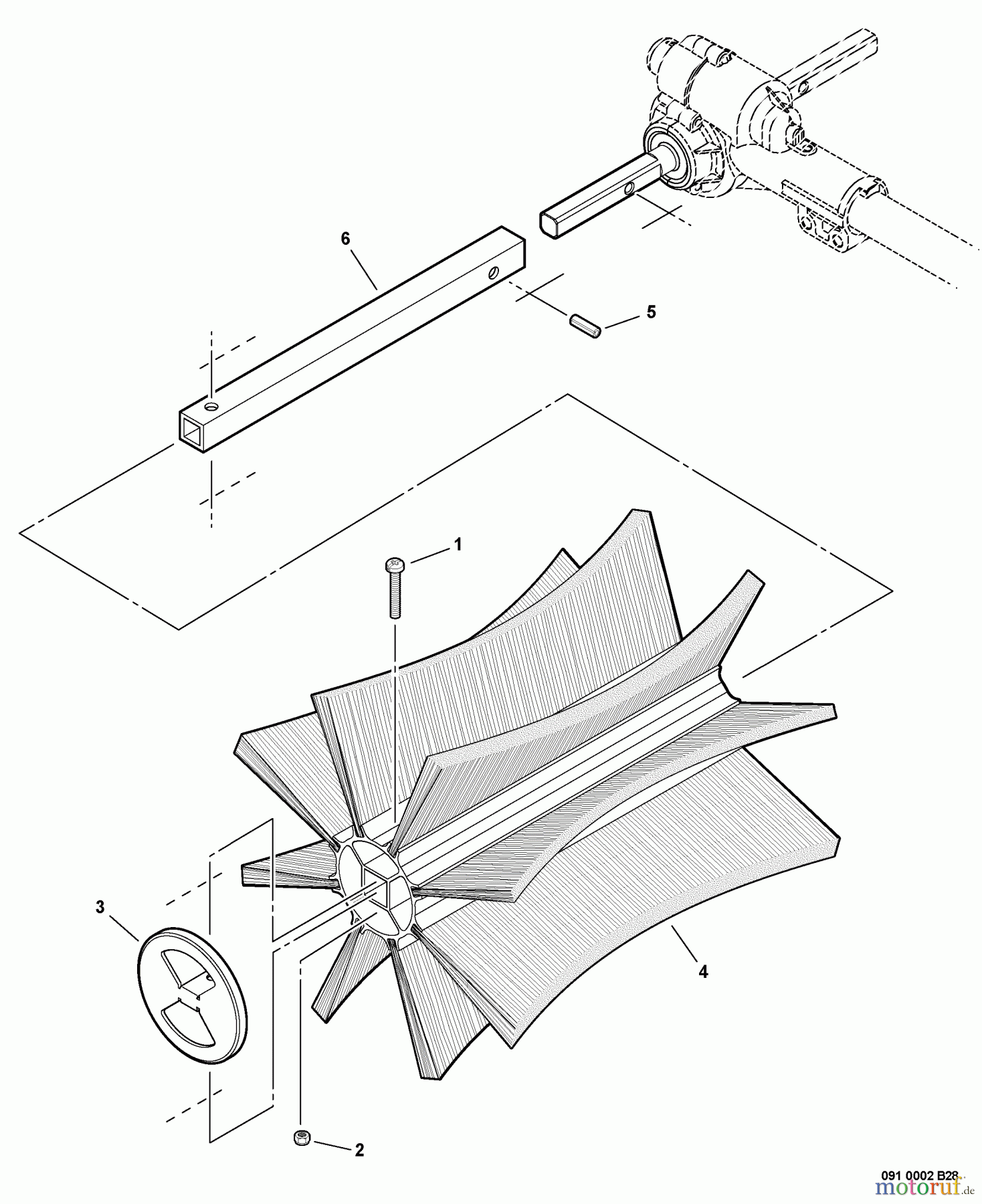  Echo Trimmer Zubehör 99944200550 - Echo ProSweep Attachment Brush Assembly