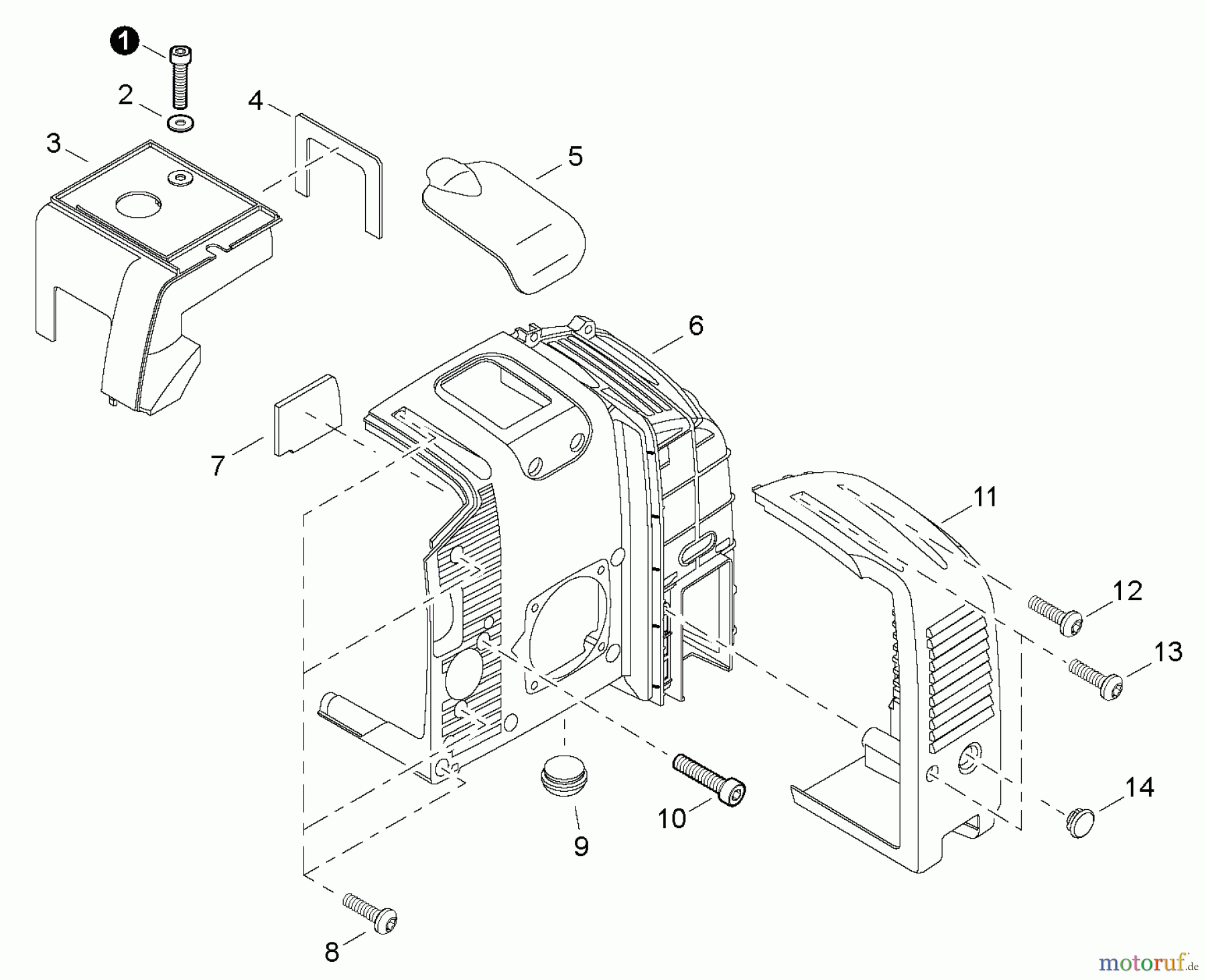  Echo Bläser / Sauger / Häcksler / Mulchgeräte	 PB-760LNH - Echo Back Pack Blower, Engine Cover, Muffler Cover