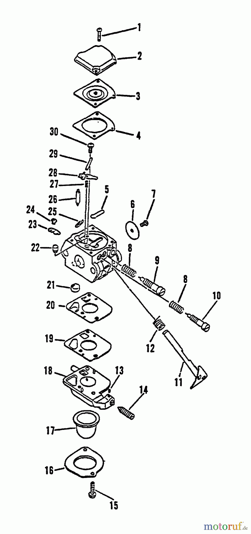  Echo Bläser / Sauger / Häcksler / Mulchgeräte	 ES-2000 - Echo Shredder/Vacuum, S/N: 001001 - 007941 Carburetor