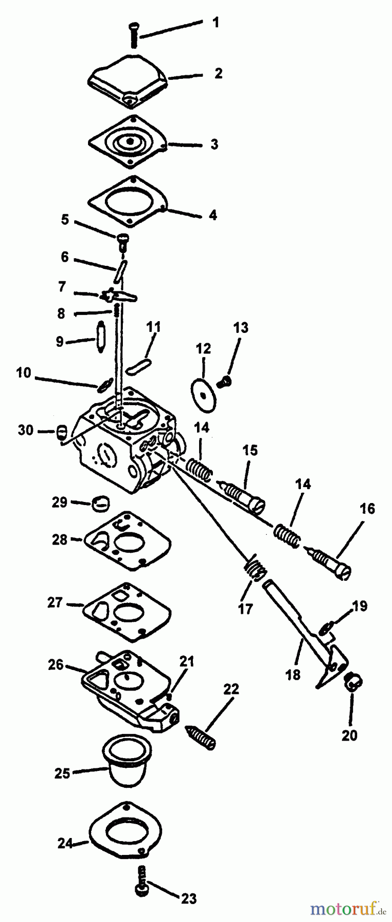  Echo Kantenschneider PE-2000 - Echo Edger (Type 1) Carburetor  S/N: 001001-024134