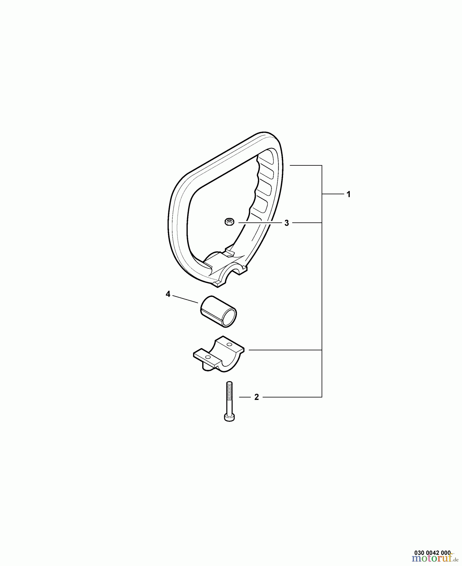  Echo Kantenschneider PE-225 - Echo Edger, S/N: S78611001001 - S78611999999 Front Handle