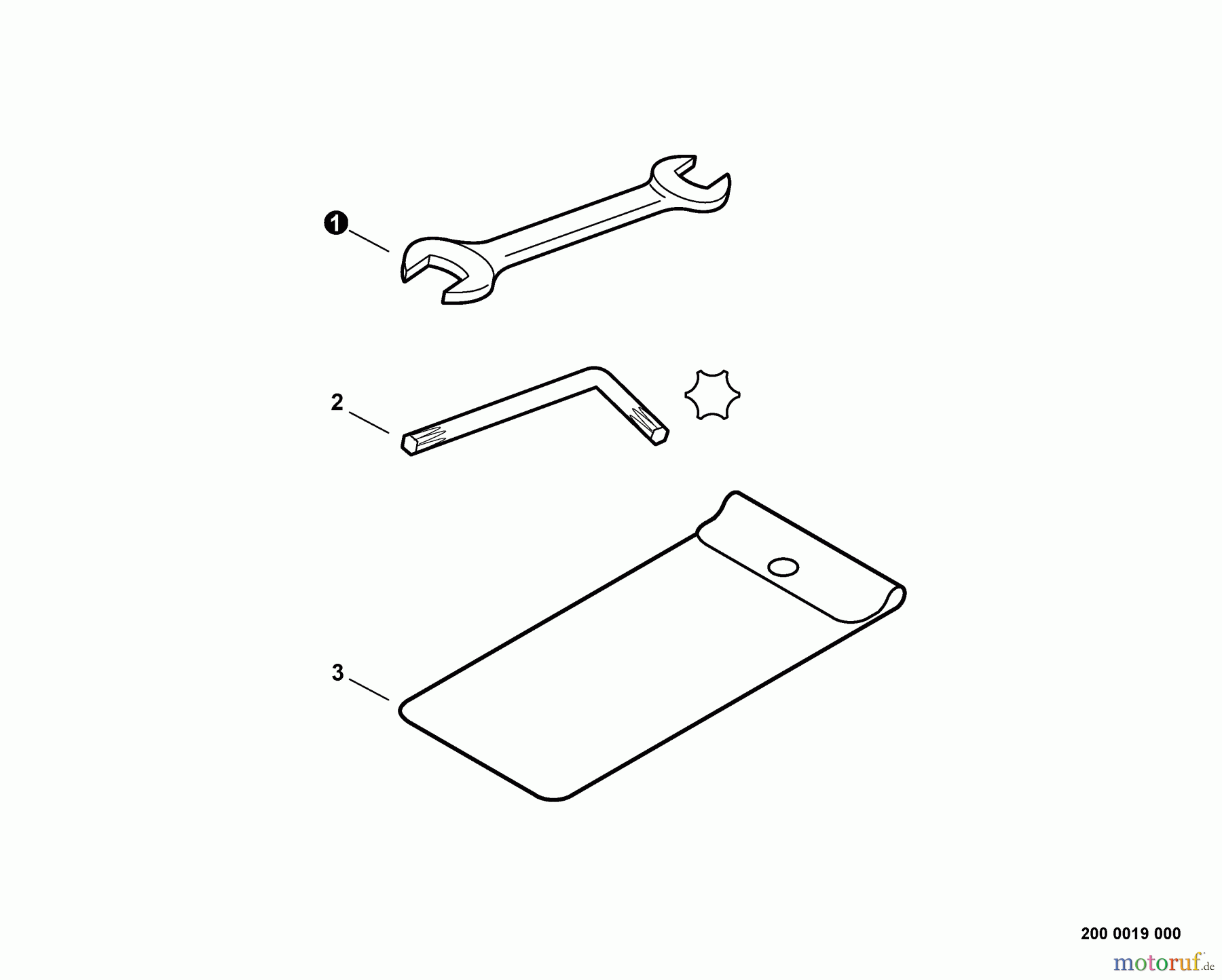  Echo Kantenschneider PE-225 - Echo Edger, S/N: S78611001001 - S78611999999 Tools