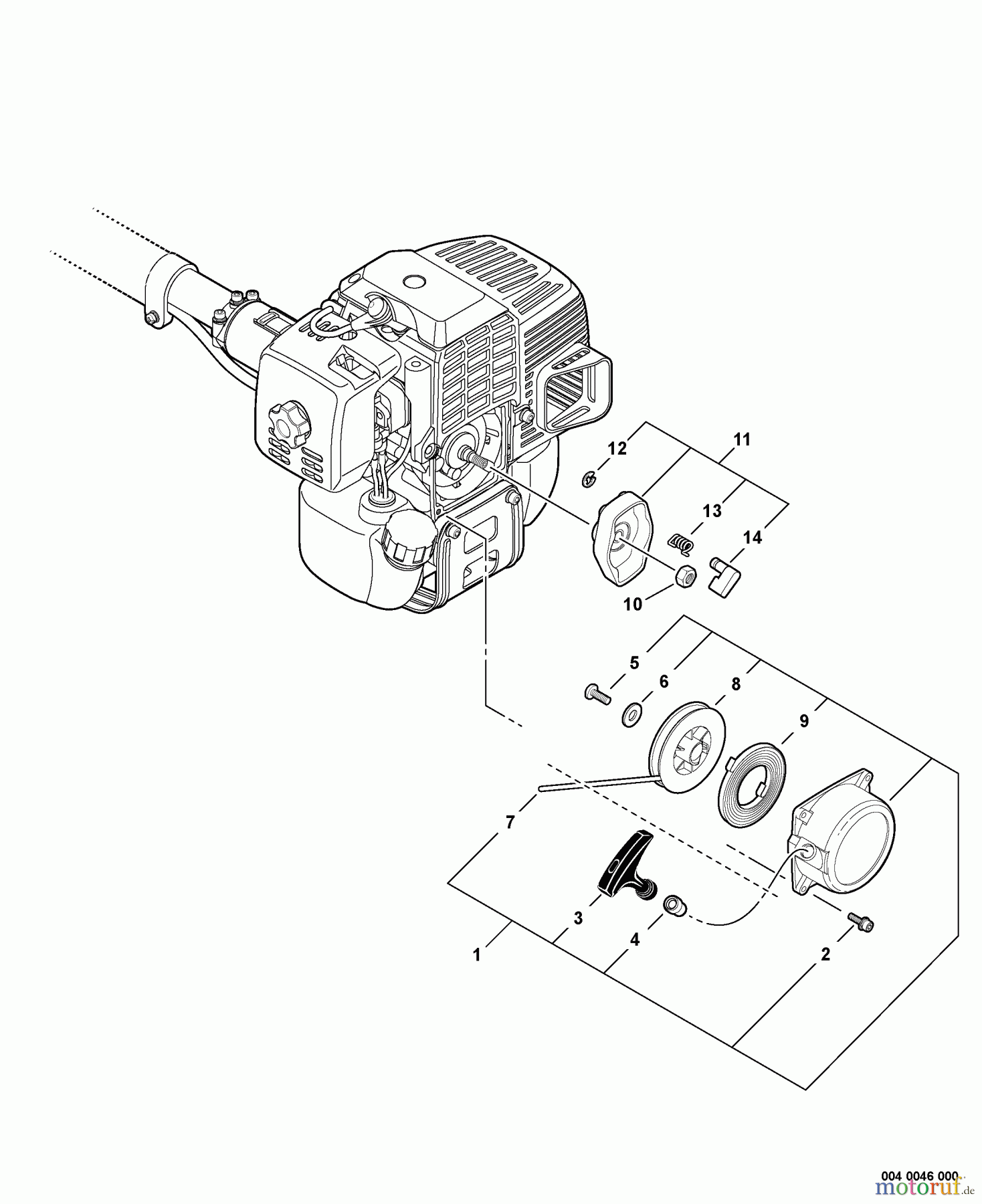  Echo Kantenschneider PE-311 - Echo Edger, S/N: S68711001001 - S68711999999 Starter