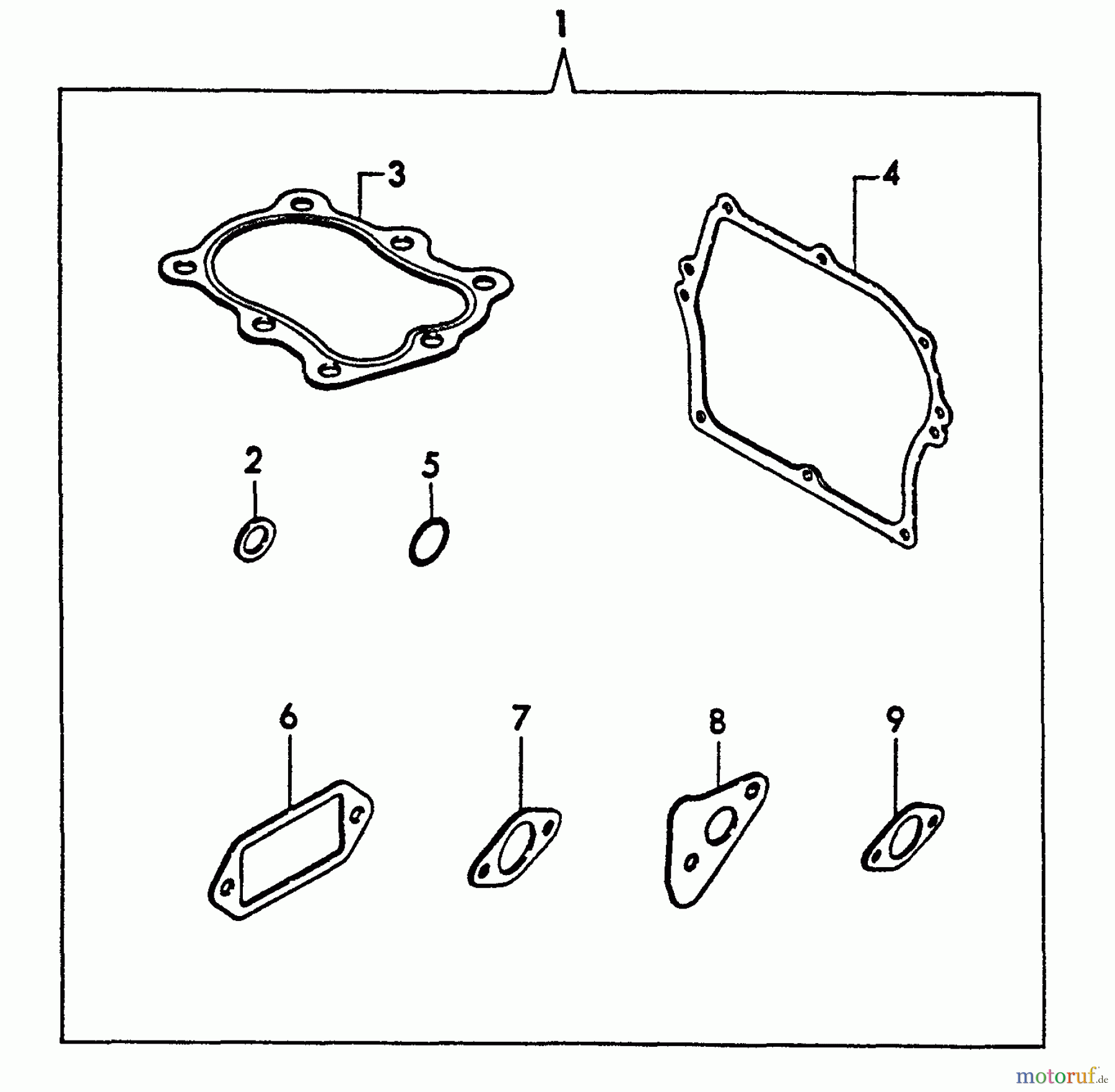  Echo Stromerzeuger EG-1500 - Echo Portable Generator, S/N: 00000 - 03796 Gasket Kit