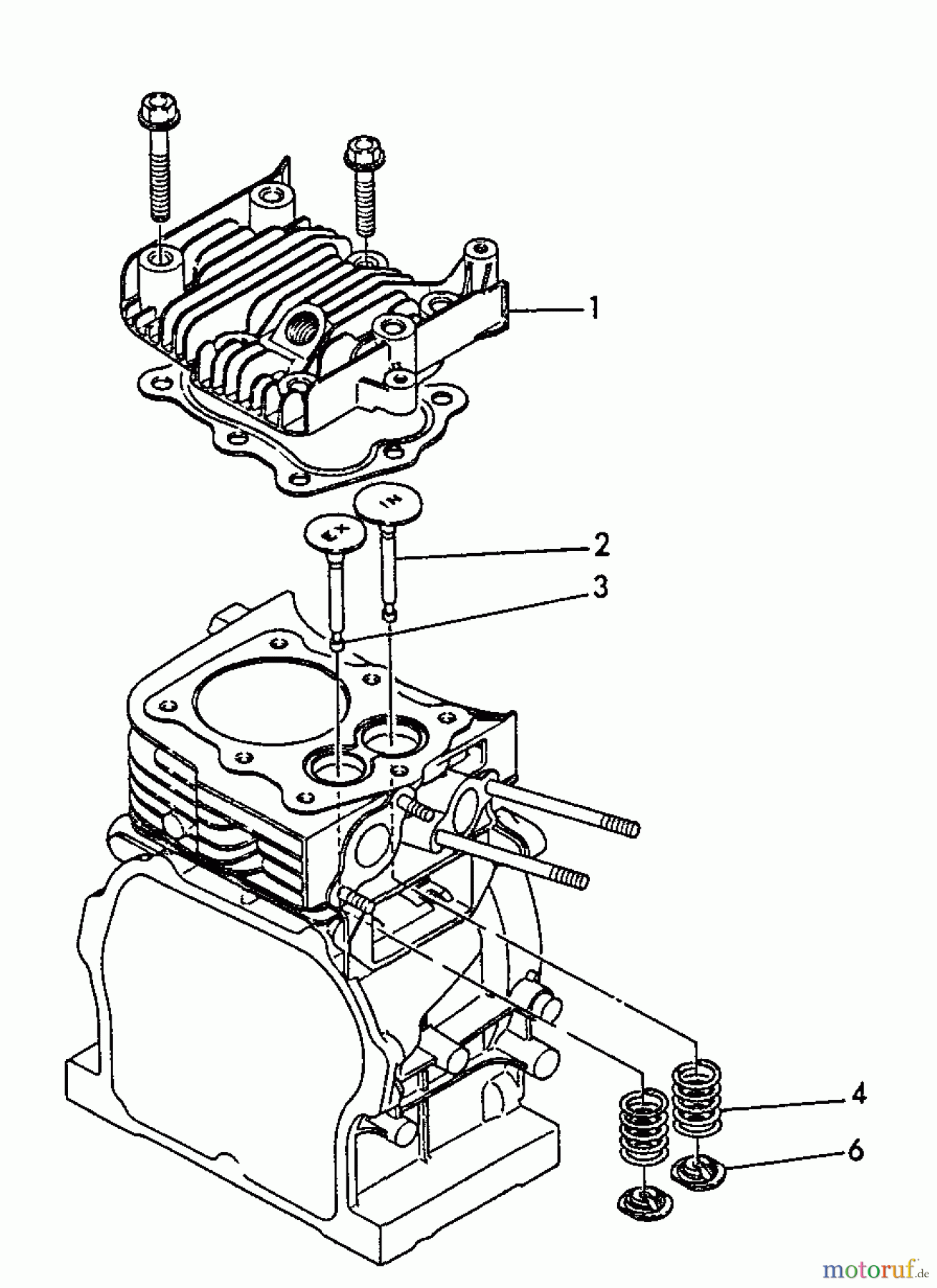  Echo Stromerzeuger EG-1500 - Echo Portable Generator, S/N: 03797 - 99999 Cylinder Head