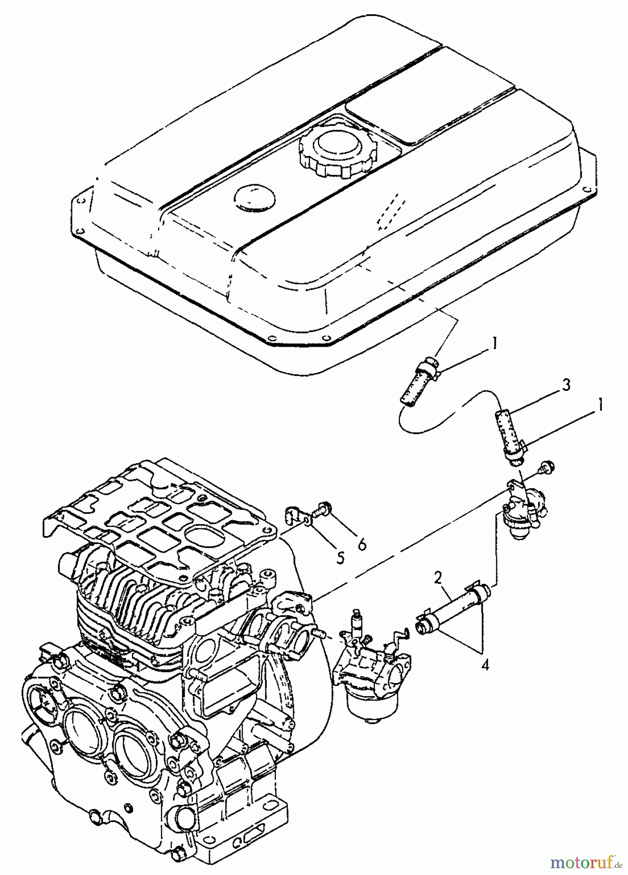  Echo Stromerzeuger EG-3500 - Echo Portable Generator, S/N: 02738 - 99999 Fuel Line