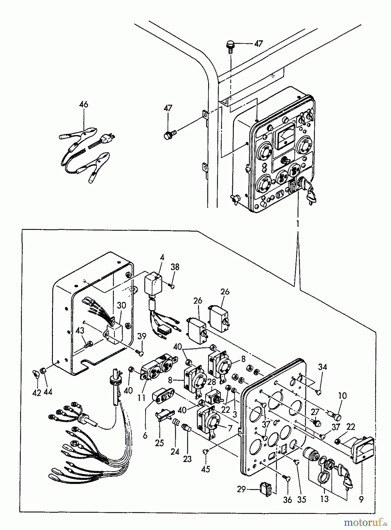  Echo Stromerzeuger EG-4300 - Echo Portable Generator, S/N: 00846 - 99999 Panel