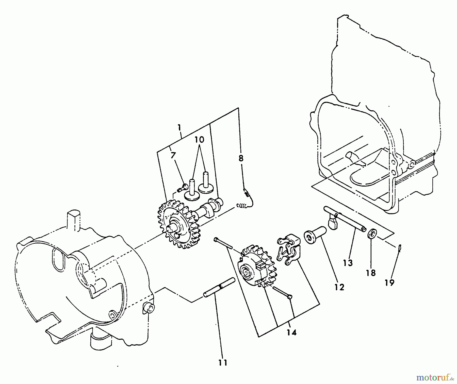  Echo Stromerzeuger EG-550 - Echo Portable Generator Camshaft, Governor