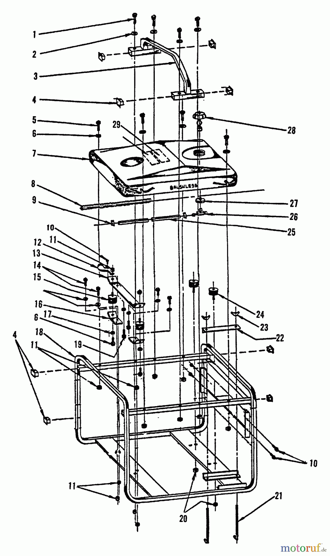 Echo Stromerzeuger EG-7601E - Echo Portable Generator Fuel System, Frame