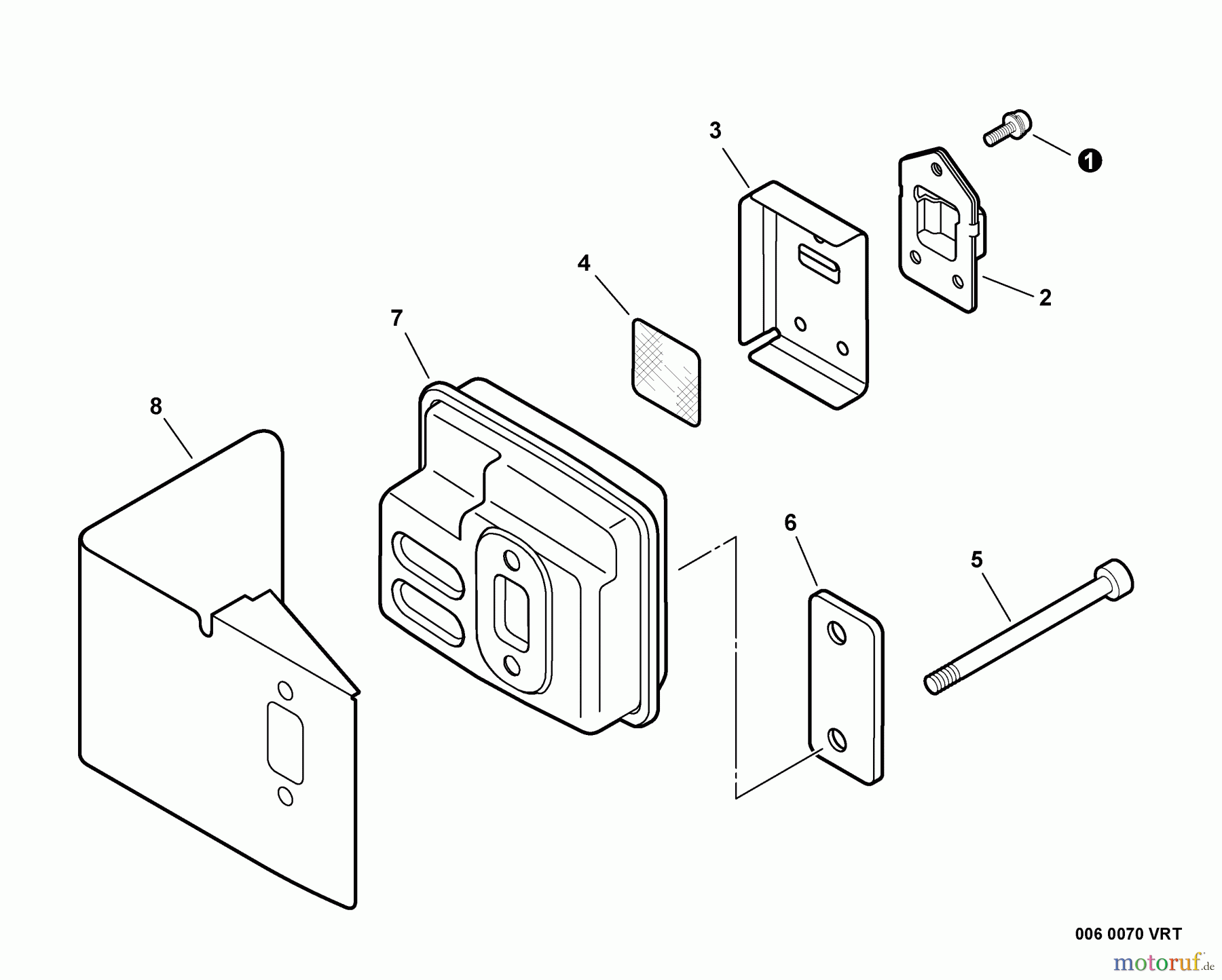  Echo Heckenscheren HC-152 - Echo Hedge Trimmers, S/N: S94213001001 - S94213999999 Exhaust