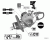 Echo HC-185 - Hedge Trimmer, S/N: S84113001001 - S84113999999 Ersatzteile Labels
