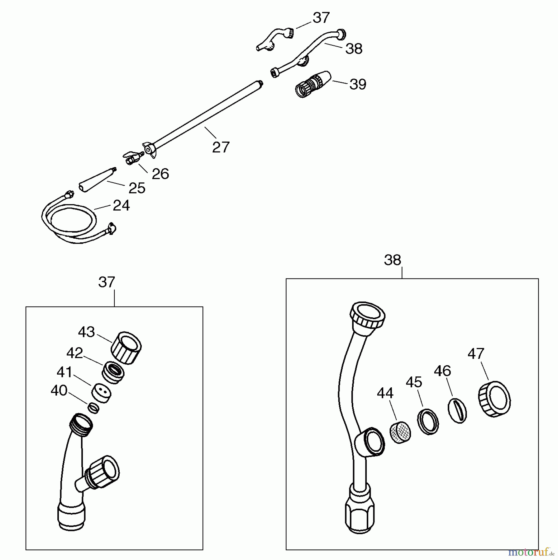 Echo Heckenscheren SHP-800 - Echo Shaft Hedge Trimmer, Nozzle - 2