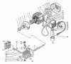 Echo HPP-1890 - Pressure Washer, S/N: 2457 - 2912 (1992 Models) Listas de piezas de repuesto y dibujos Crankcase, Crankshaft, Piston, Electric Motor, Switch
