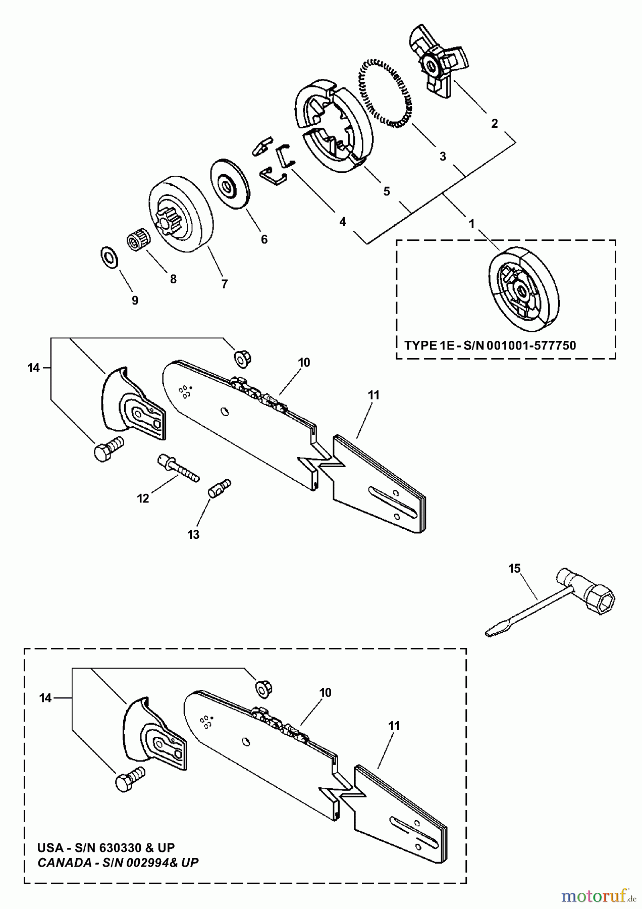  Echo Sägen, Kettensägen CS-3000 - Echo Chainsaw,  Clutch, Cutting Attachment, Tools