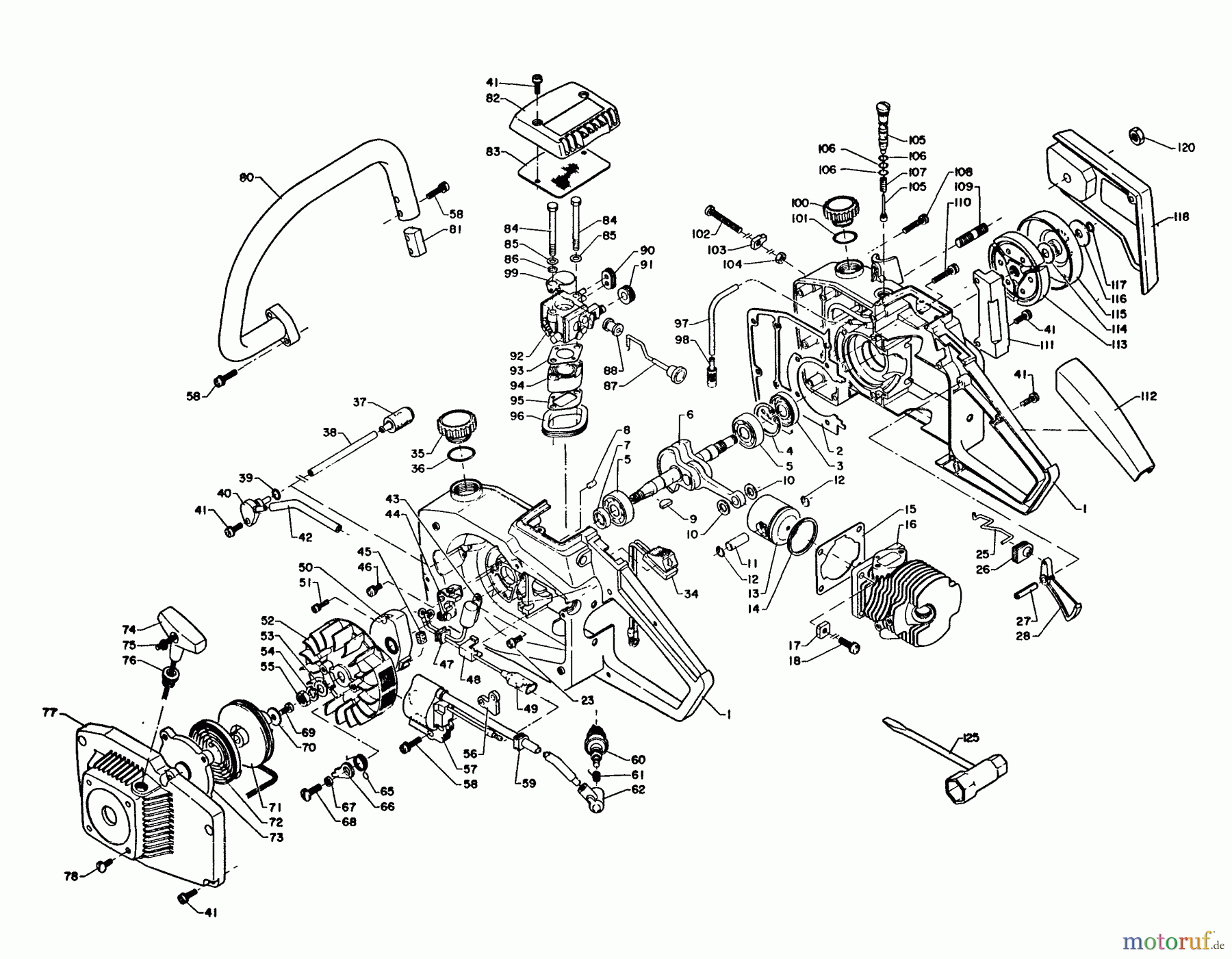 Echo Sägen, Kettensägen CS-315 - Echo Chainsaw, S/N: 00000 - 058000 Unit Complete