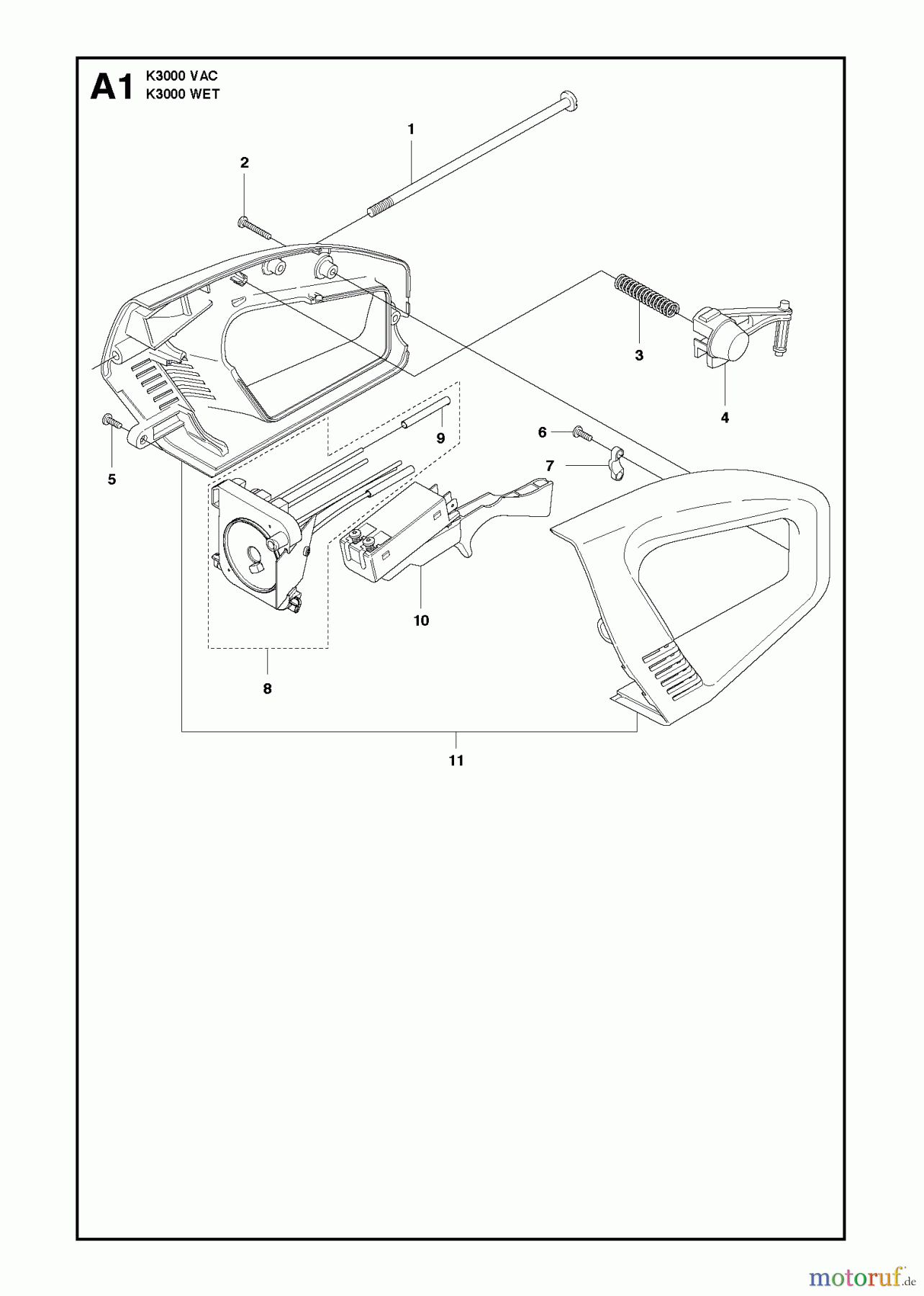  Trennschneider, Cut-Off K3000 WET, 2012-01 HANDLE
