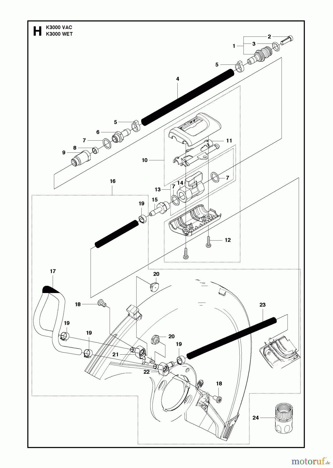  Trennschneider, Cut-Off K3000 WET, 2012-01 HOSE