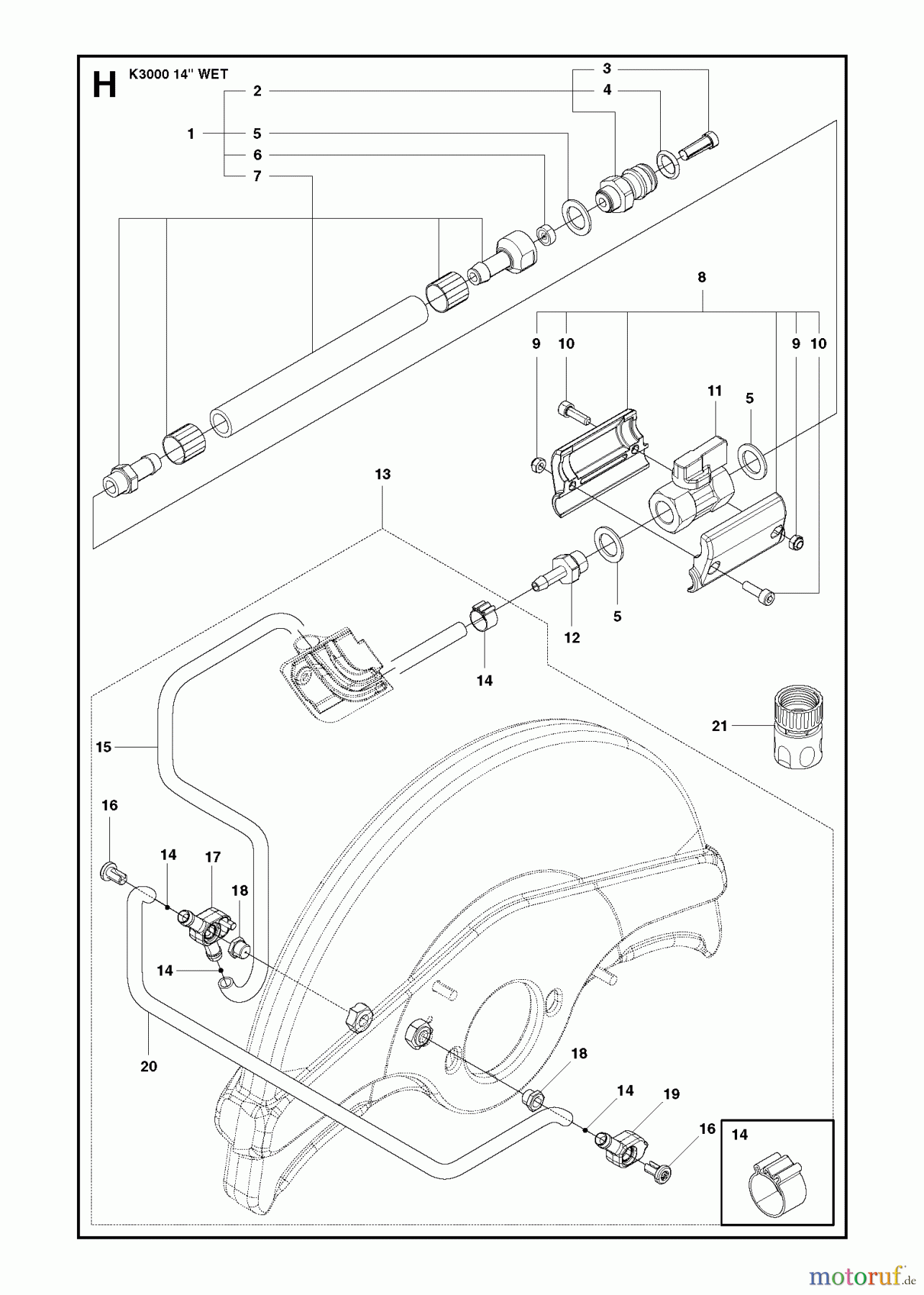  Trennschneider, Cut-Off K3000 WET, 2008-05 HOSE