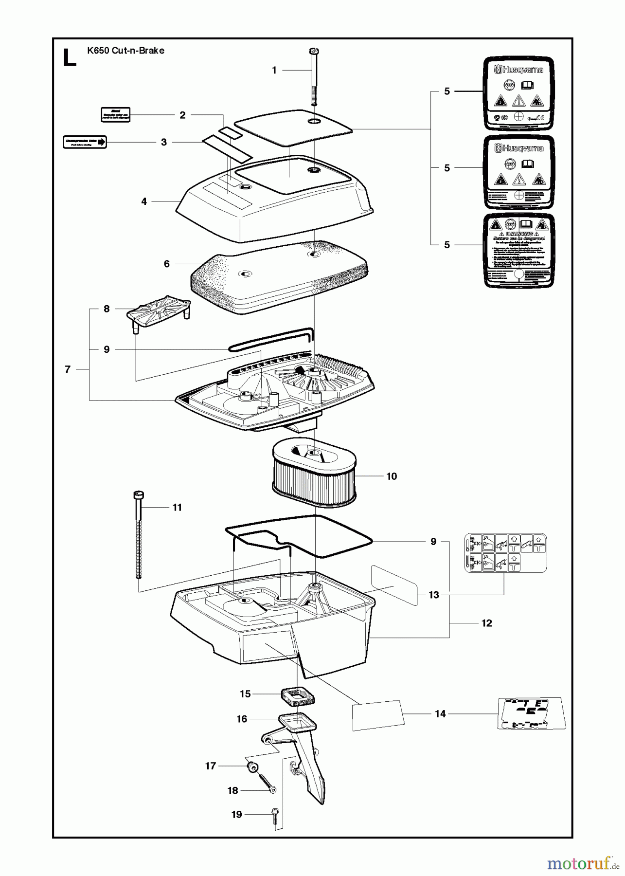  Trennschneider, Cut-Off K650 Cut-n-Break, 2007-01 CYLINDER COVER