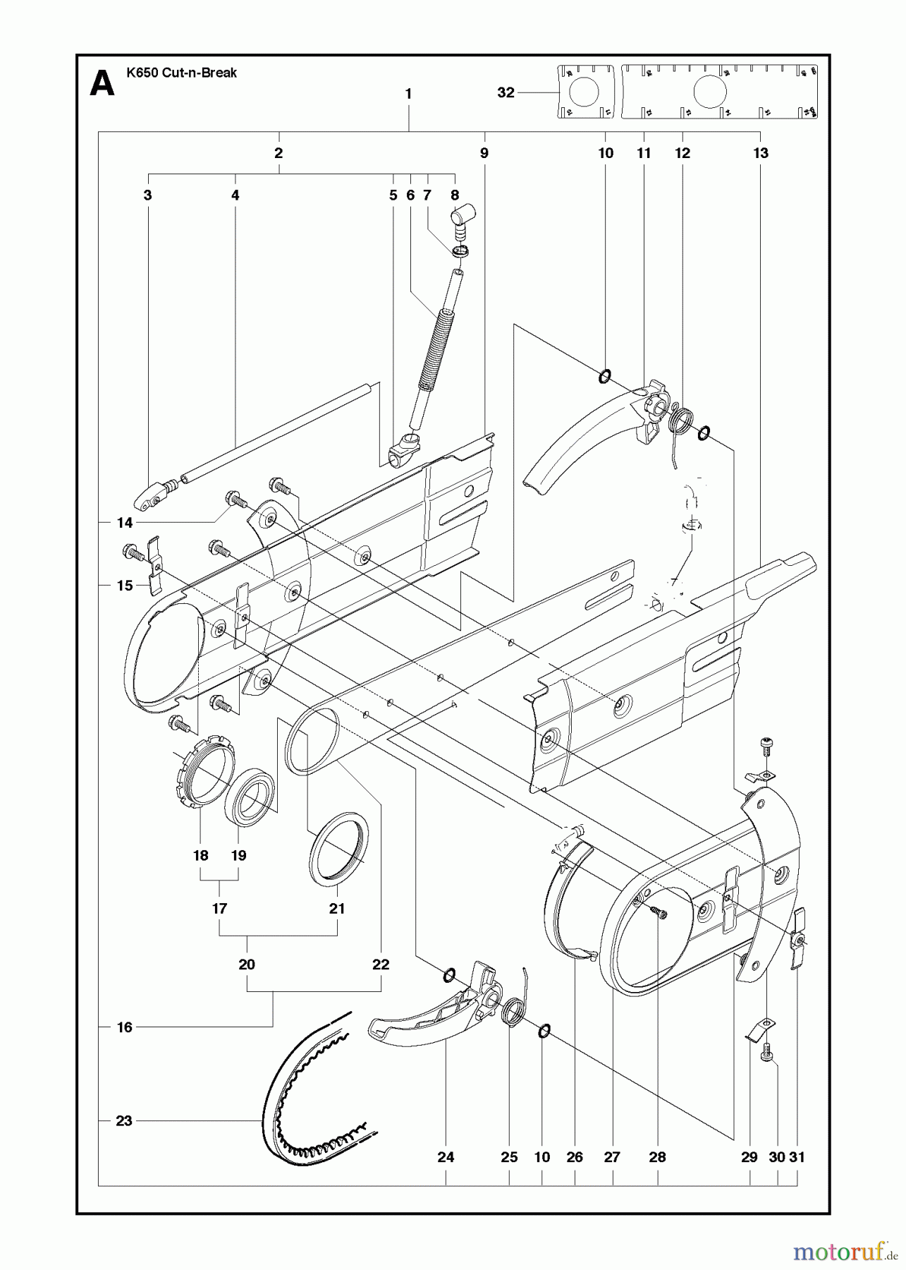  Trennschneider, Cut-Off K650 Cut-n-Break, 2007-10 CUTTER ARM