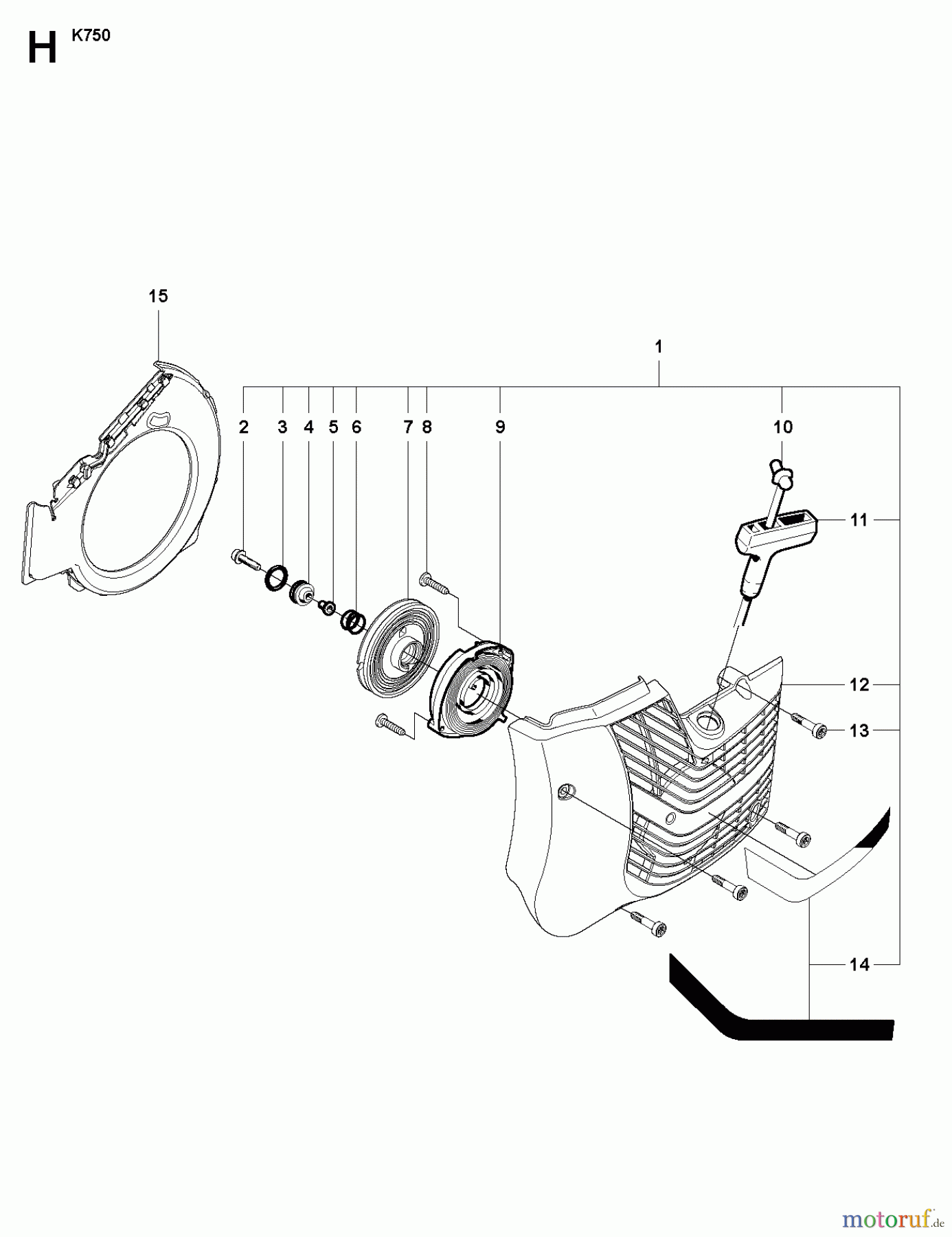  Trennschneider, Cut-Off K750, Oilguard, Rescue, 2007-07 STARTER