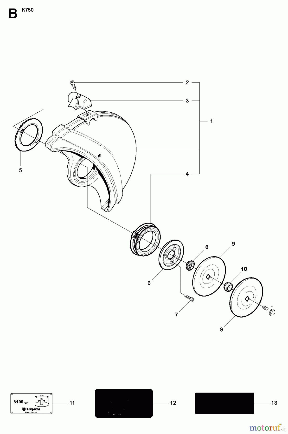  Trennschneider, Cut-Off K750, Rescue, Air Purge, Oil Guard, 2008-10 WHEELS & TIRES