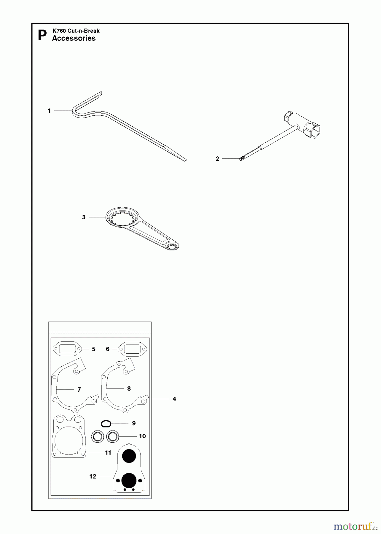  Trennschneider, Cut-Off K760 Cut-n-Break, 2009-11 ACCESSORIES