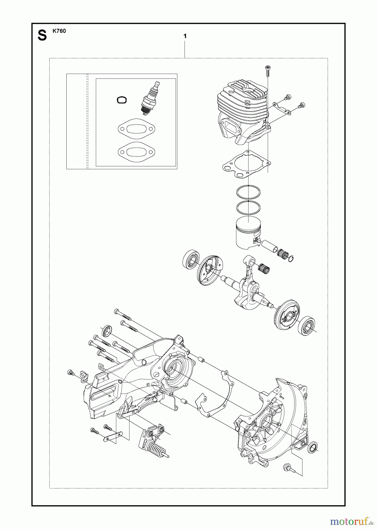  Trennschneider, Cut-Off K760, 2011-08 SHORT BLOCK #2