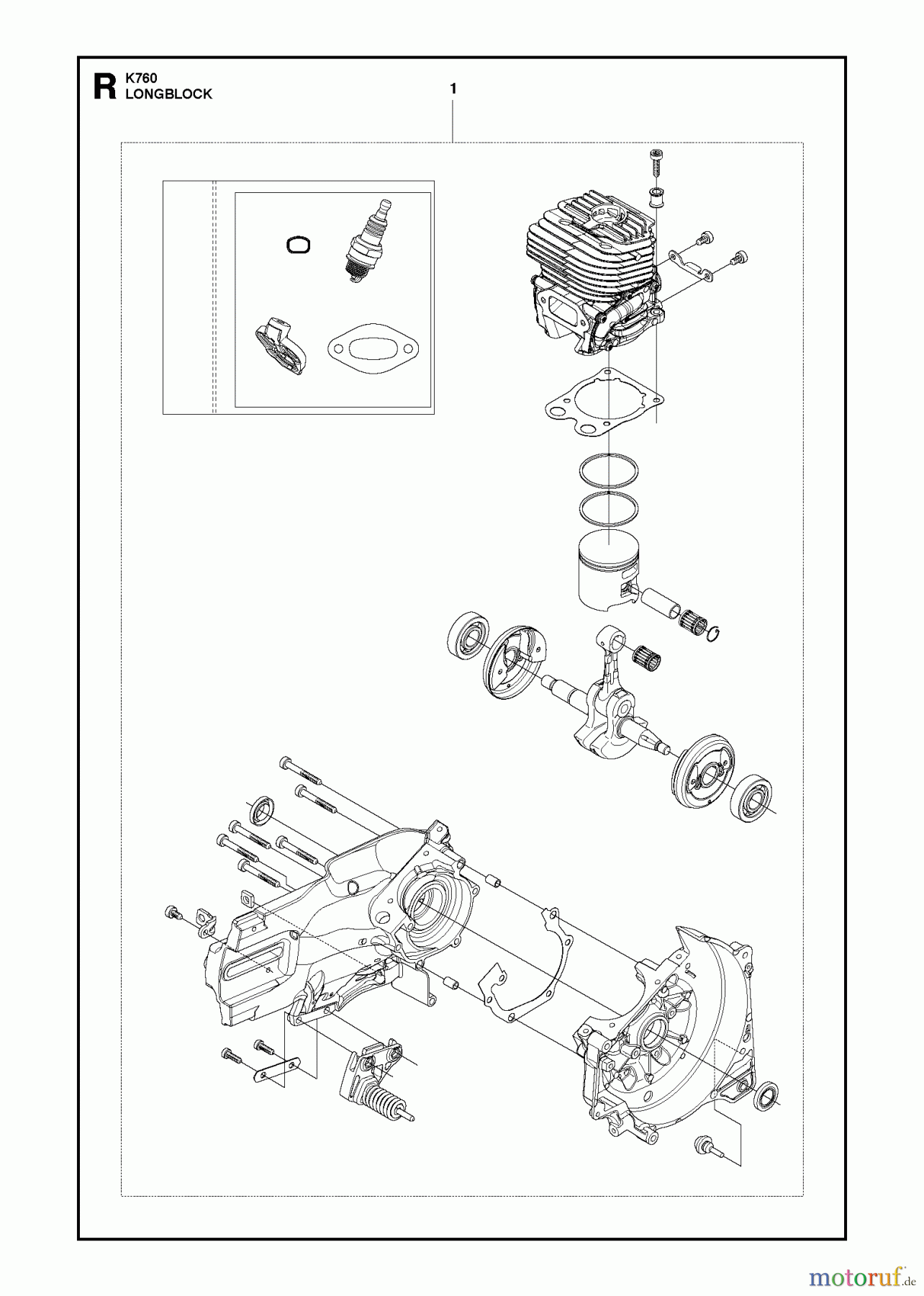  Trennschneider, Cut-Off K760, 2013-02 CRANKCASE #1