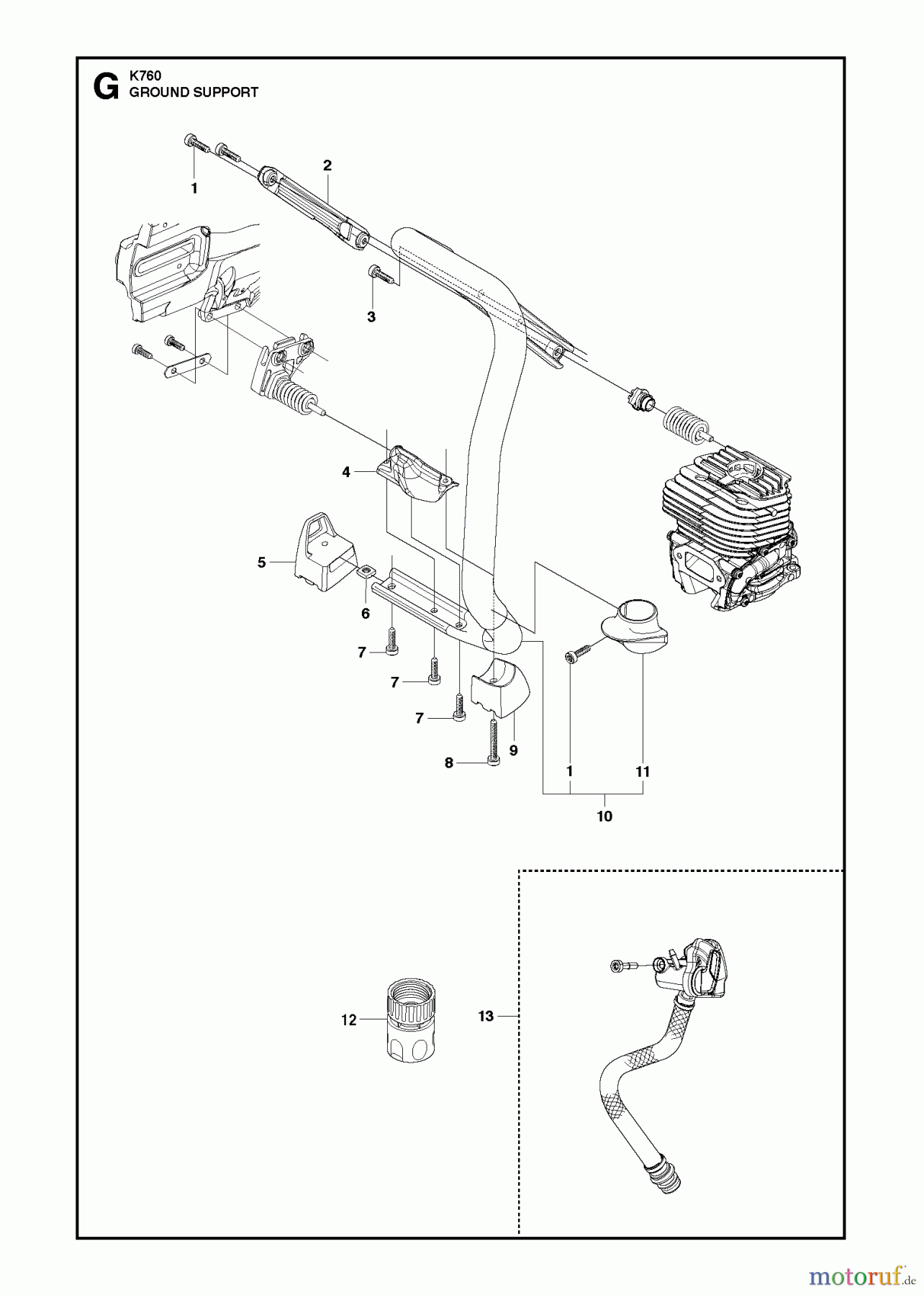 Trennschneider, Cut-Off K760, 2013-02 SUPPORT LEGS