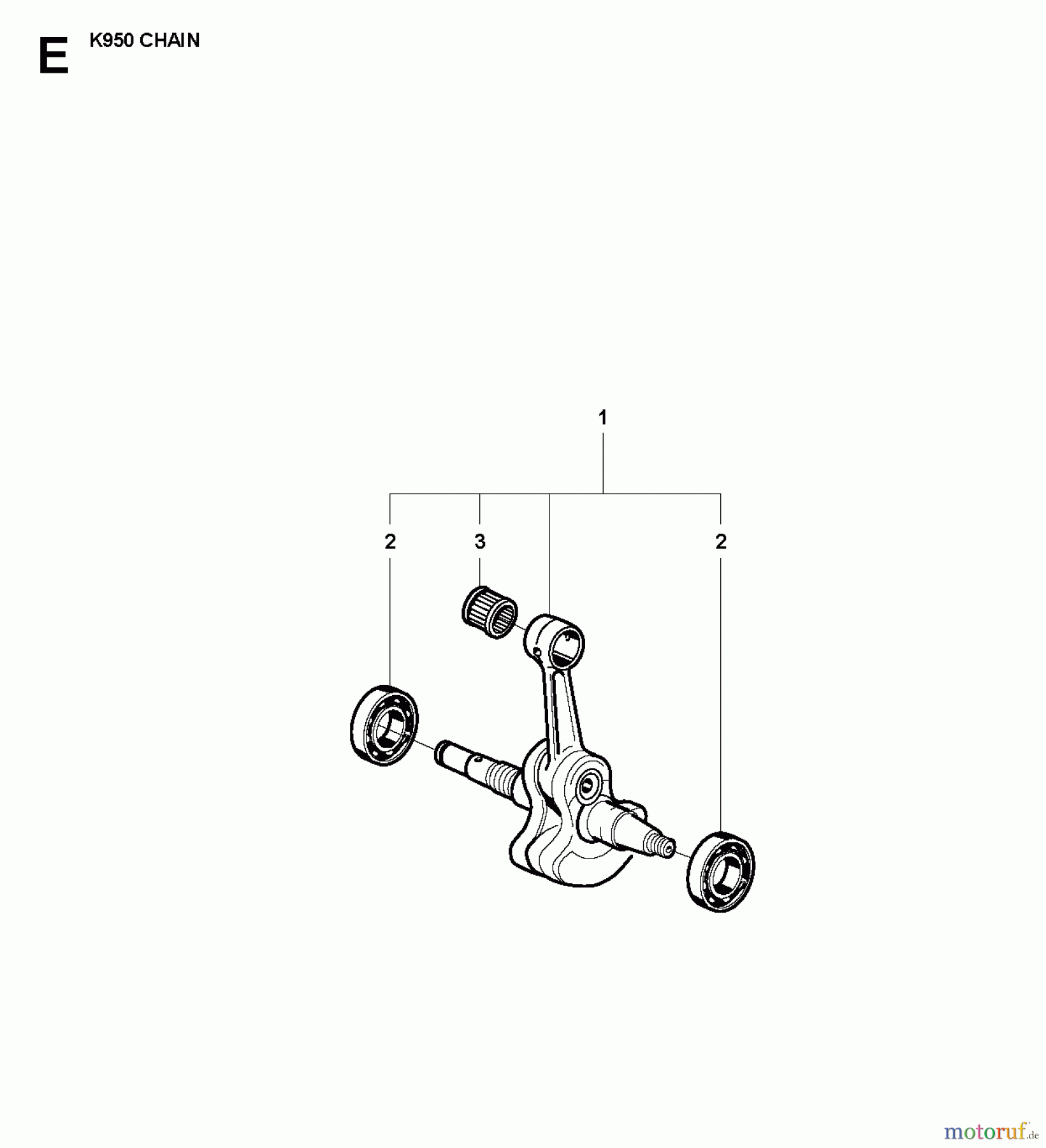  Trennschneider, Cut-Off K950 Chain, 2007-01 CRANKSHAFT
