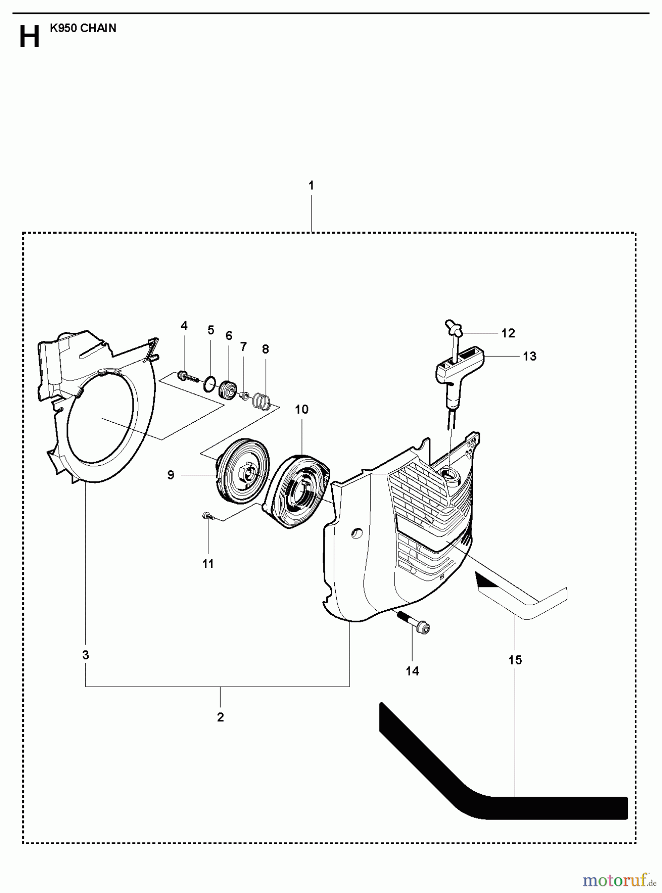  Trennschneider, Cut-Off K950 Chain, 2007-01 STARTER