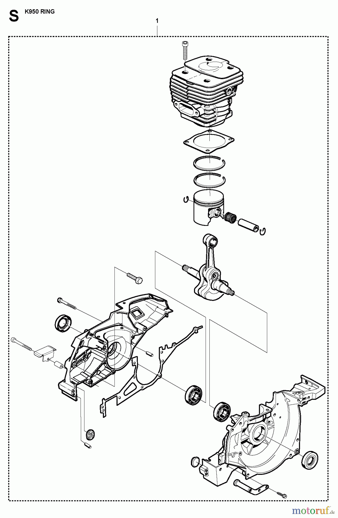  Trennschneider, Cut-Off K950 Ring, 2007-01 SHORT BLOCK
