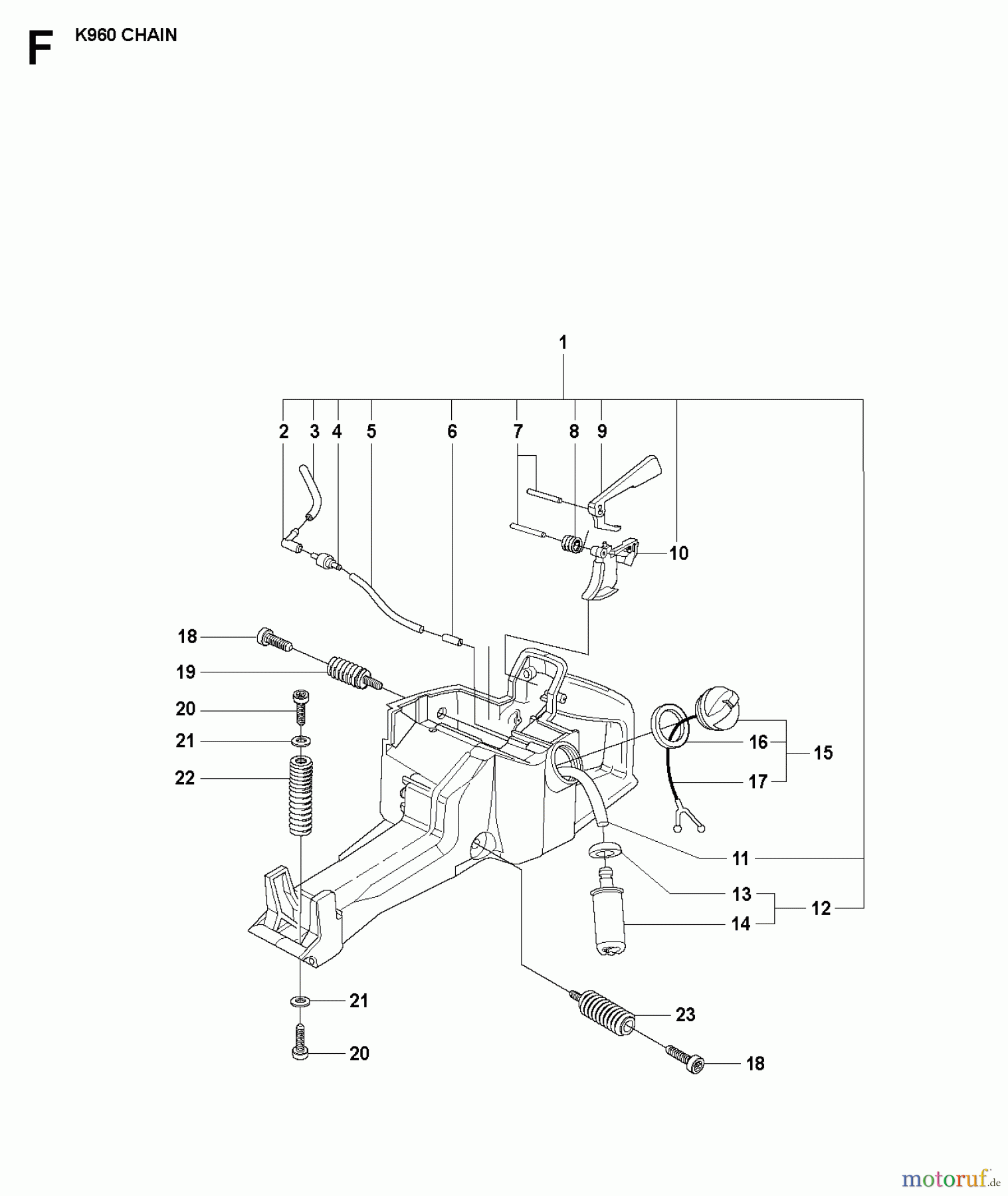  Trennschneider, Cut-Off K960 Chain, 2008-03 FUEL TANK