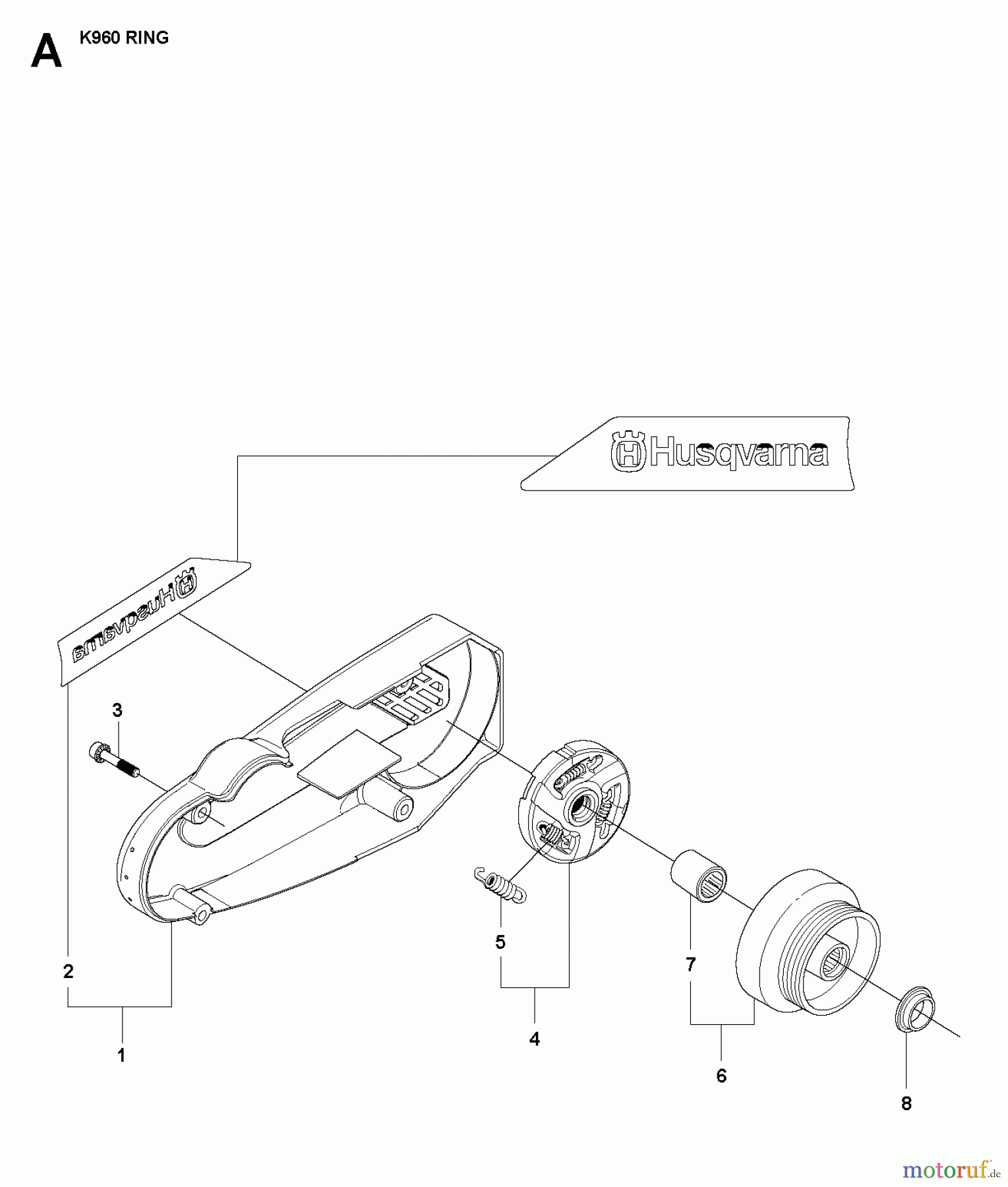  Trennschneider, Cut-Off K960 Ring, 2008-03 BELT GUARD & PULLEY