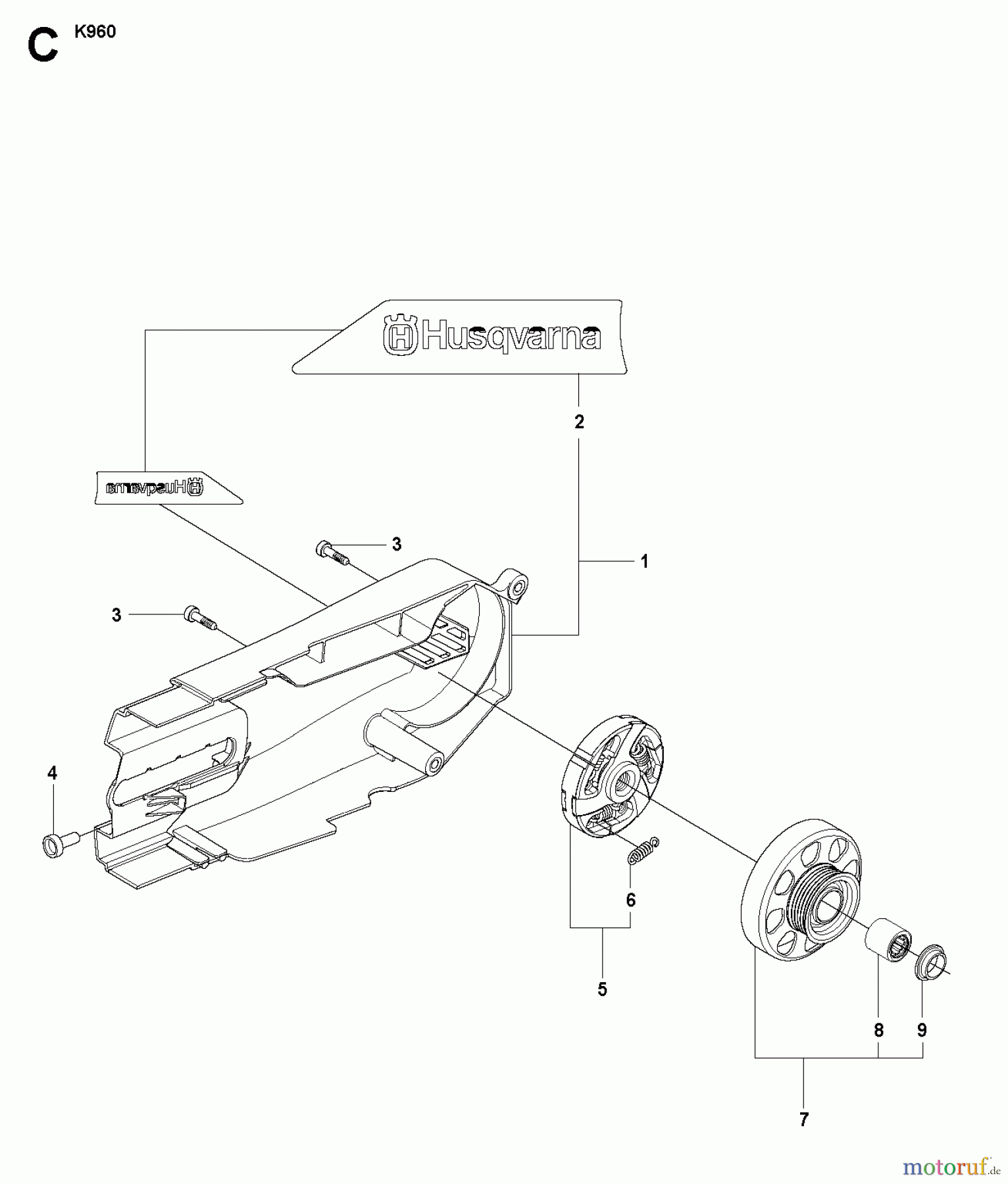  Trennschneider, Cut-Off K960 RESCUE, 2008-12 BELT GUARD