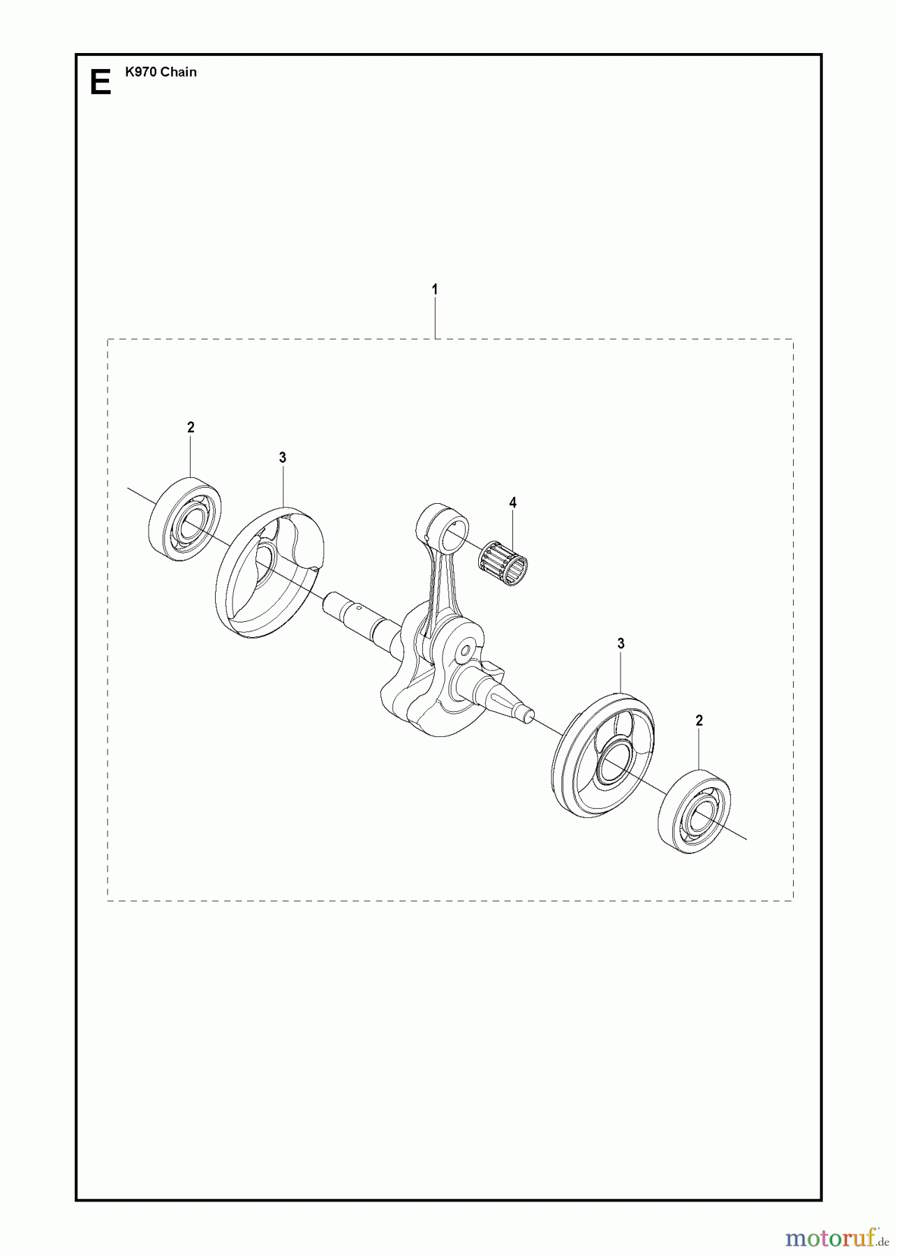  Trennschneider, Cut-Off K970 CHAIN, 2011-12 CRANKSHAFT