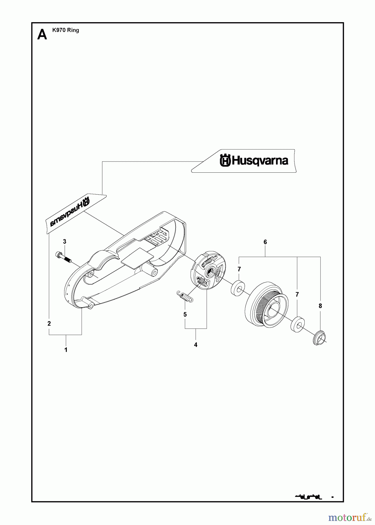 Trennschneider, Cut-Off K970 RING, 2011-12 BELT GUARD & PULLEY