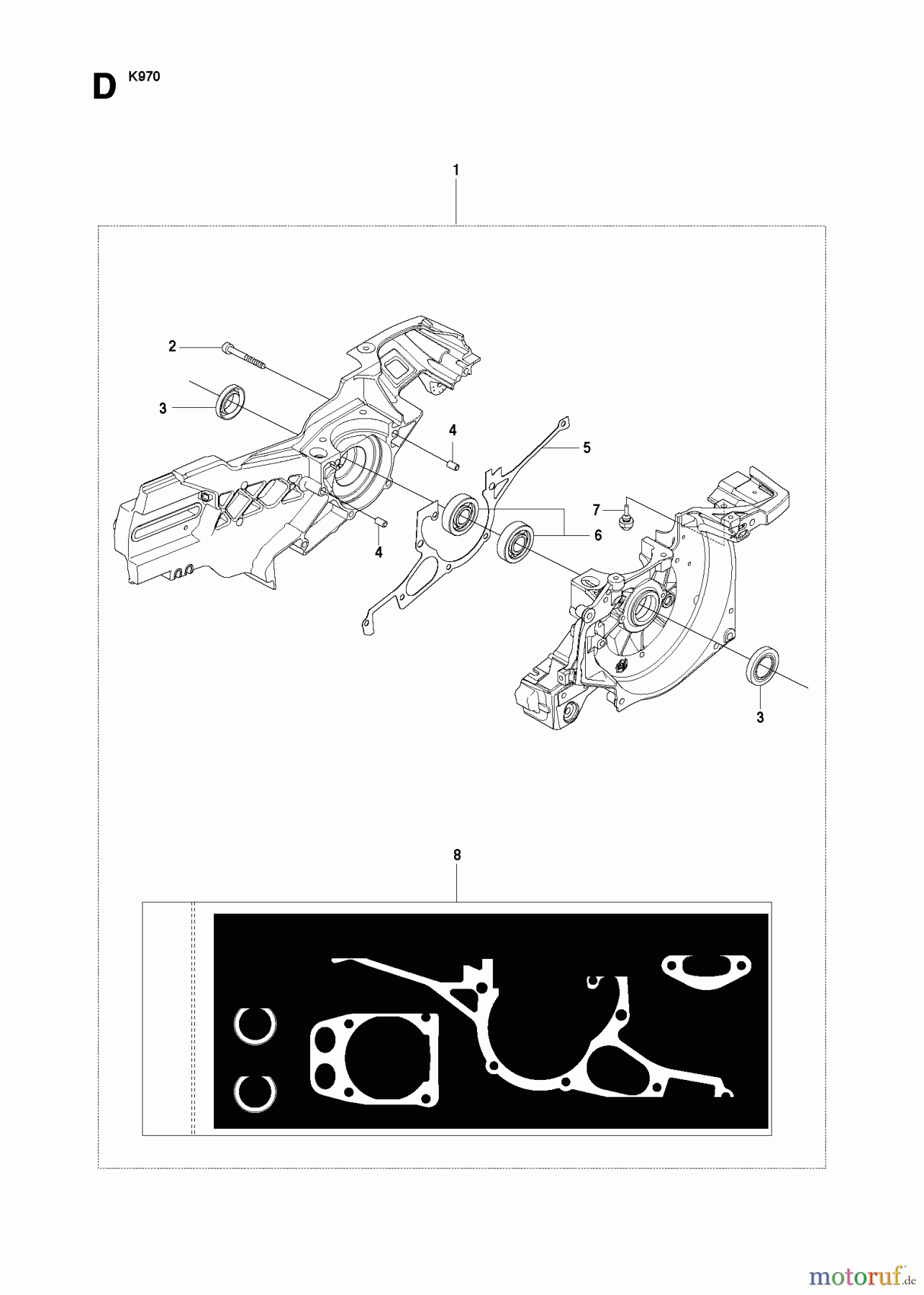  Trennschneider, Cut-Off K970, K970 RESCUE, 575697201, 2010-05 CRANKCASE