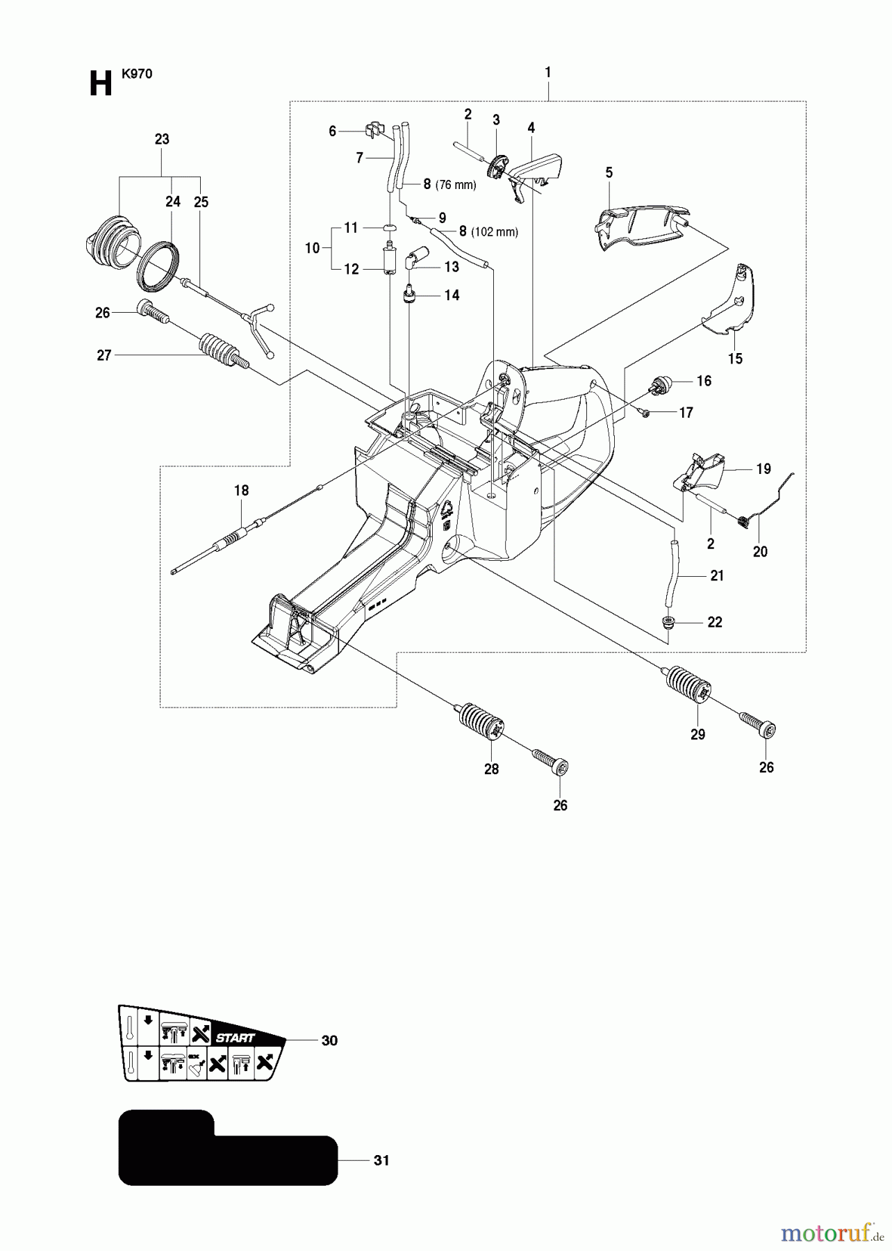 Trennschneider, Cut-Off K970, K970 RESCUE, 575697201, 2010-05 FUEL TANK