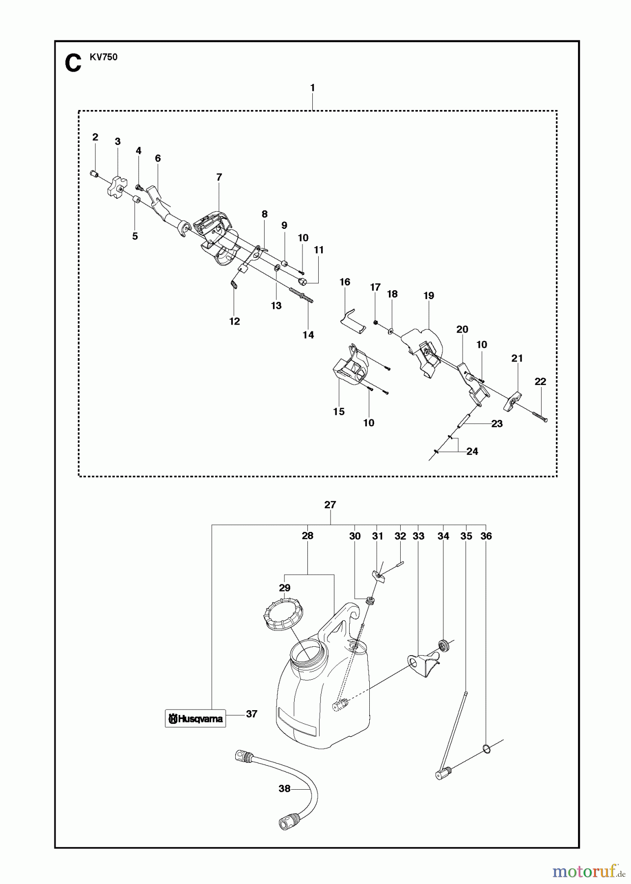  Trennschneider, Cut-Off KV 750, 2008-04 HOLDER ASSY